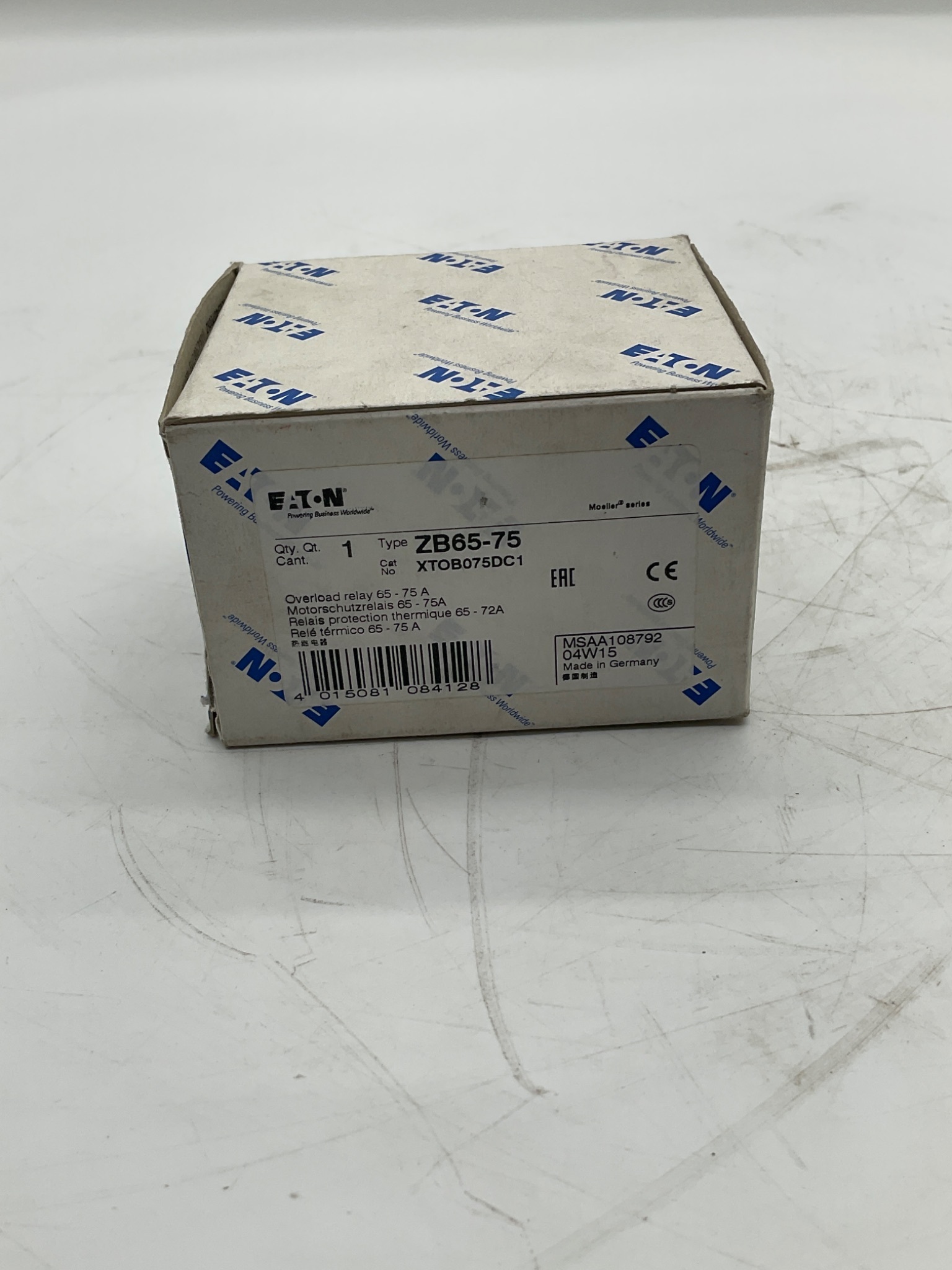 EATON ZB65-75 Thermal Overload Relay NEW 1