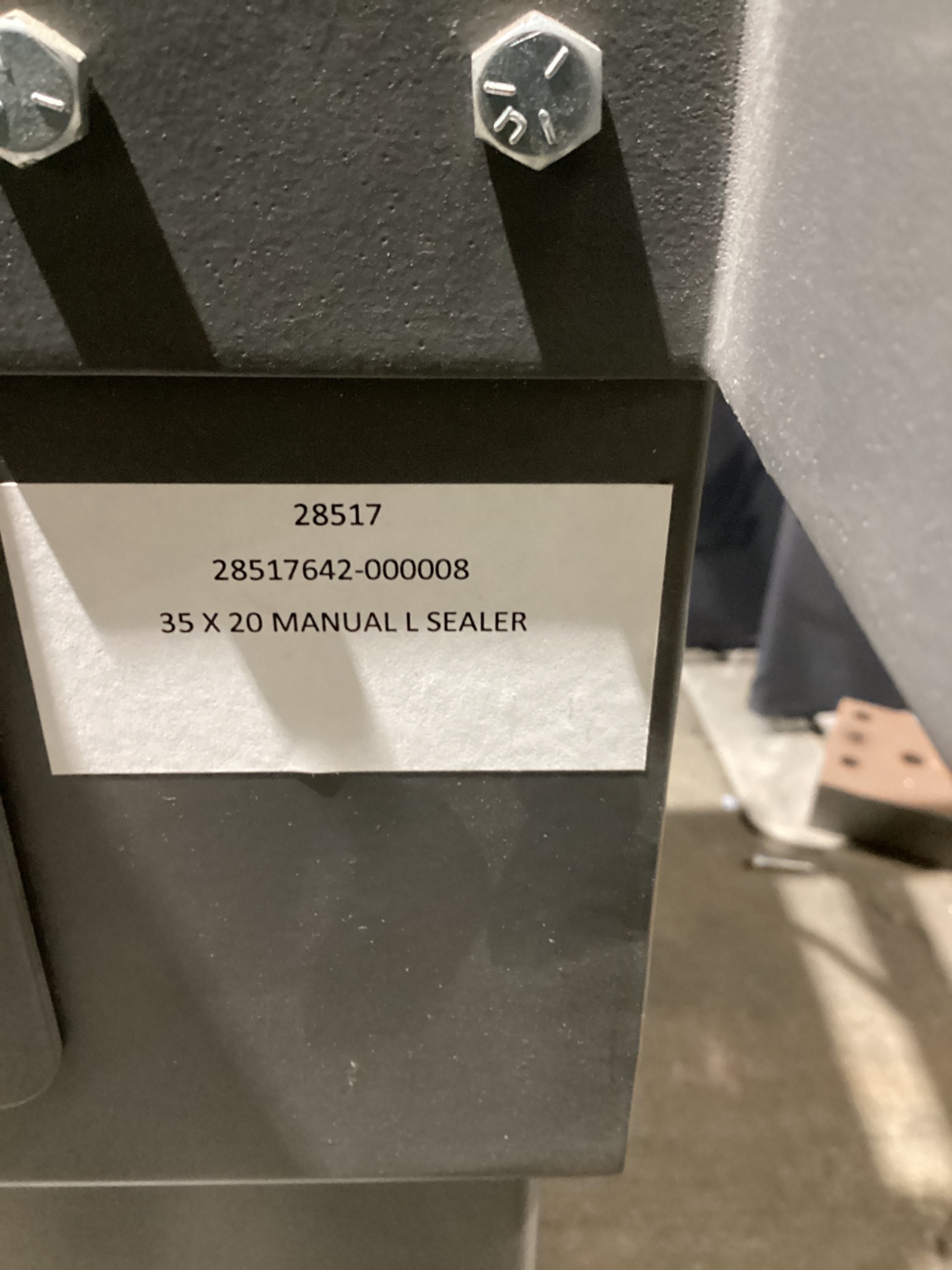 BESELER 3520-MTB-II Manual L-Bar Shrink Packaging System USED 2