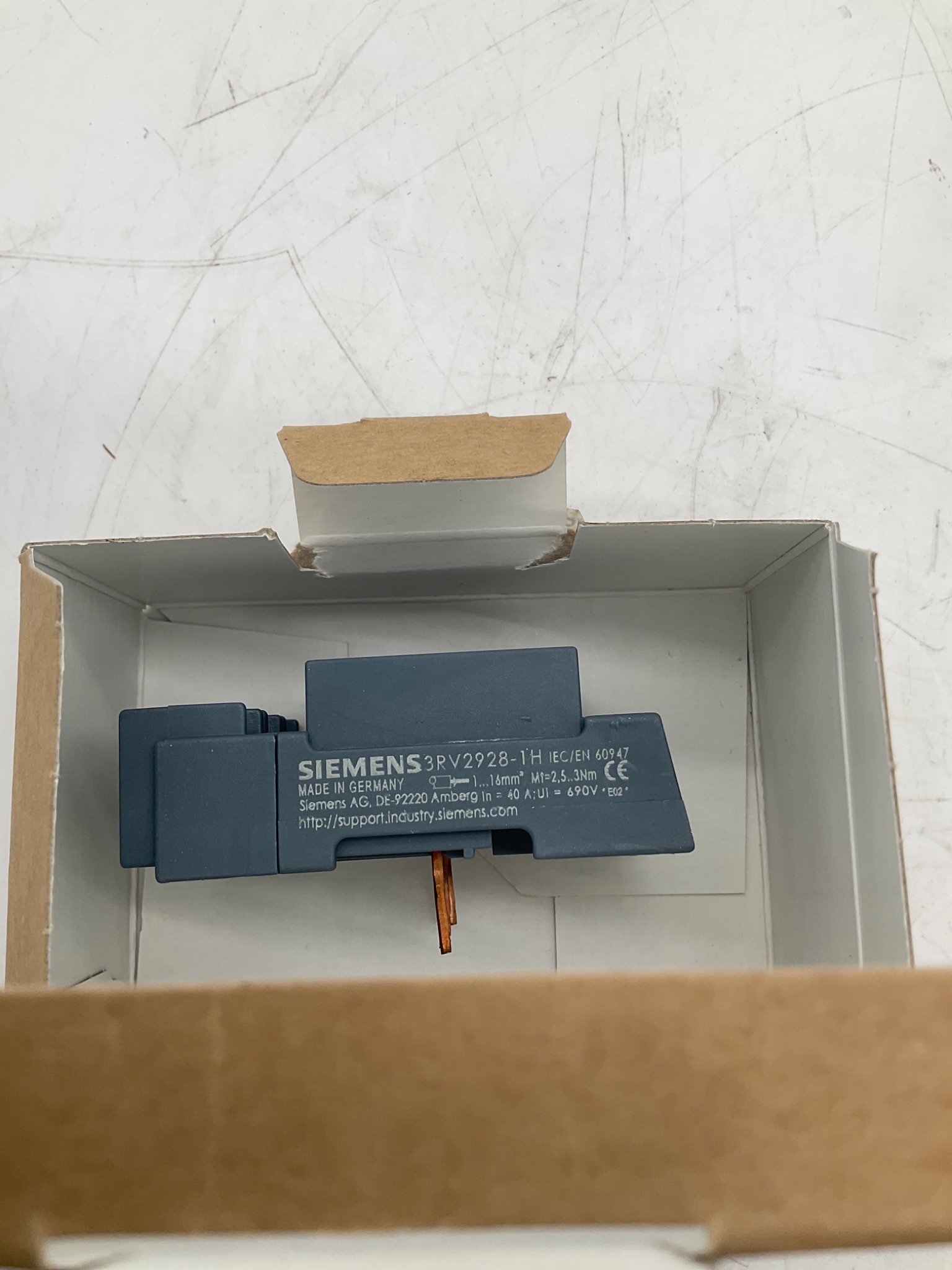 SIEMENS 3RV2928-1H Terminal Block NEW 4