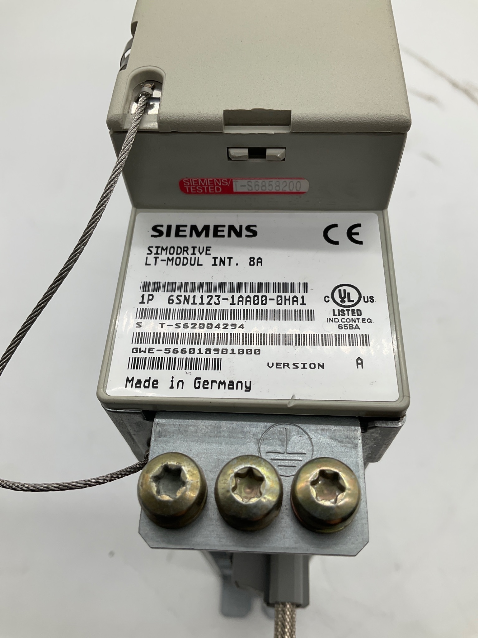 SIEMENS 6SN1123-1AA00-0HA1 SIMODRIVE LT Module INT. 8A USED 3