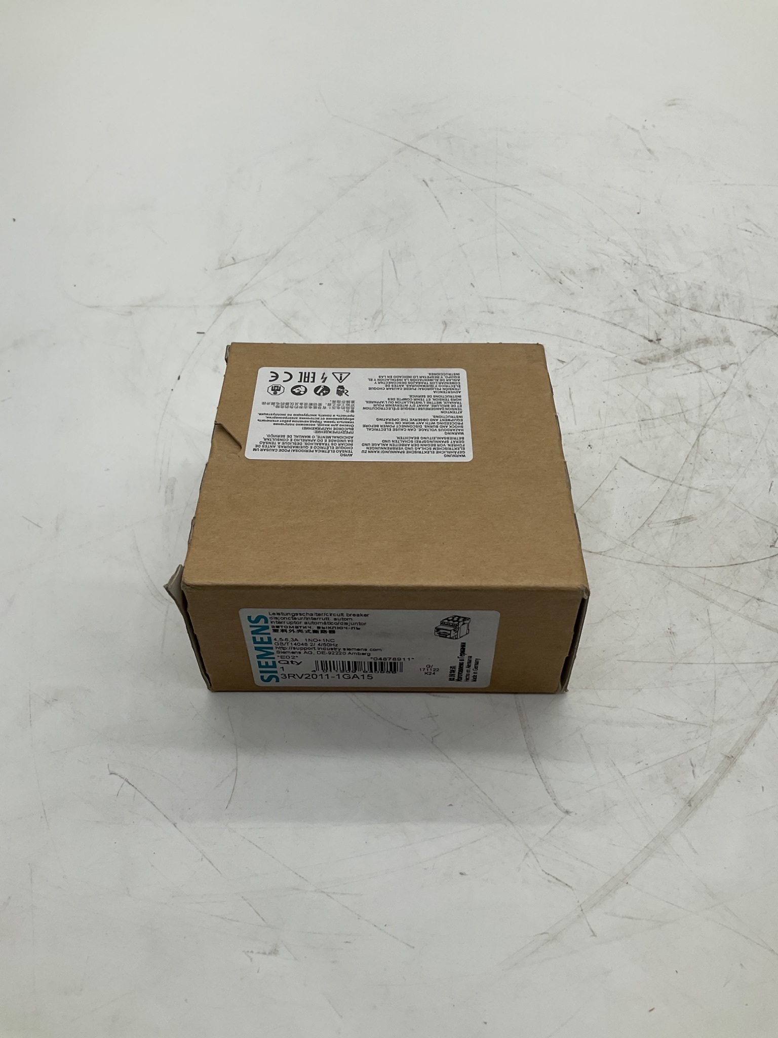 SIEMENS 3RV2011-1GA15 SIRIUS Motor Protection Circuit Breaker NEW 0