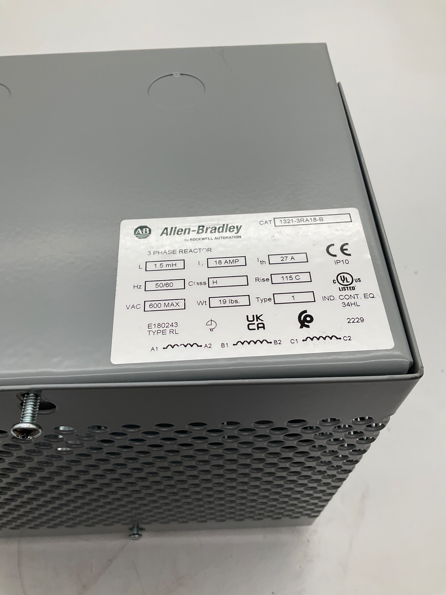 ALLEN-BRADLEY 1321-3RA18-B Three Phase Line Reactor NEW 1