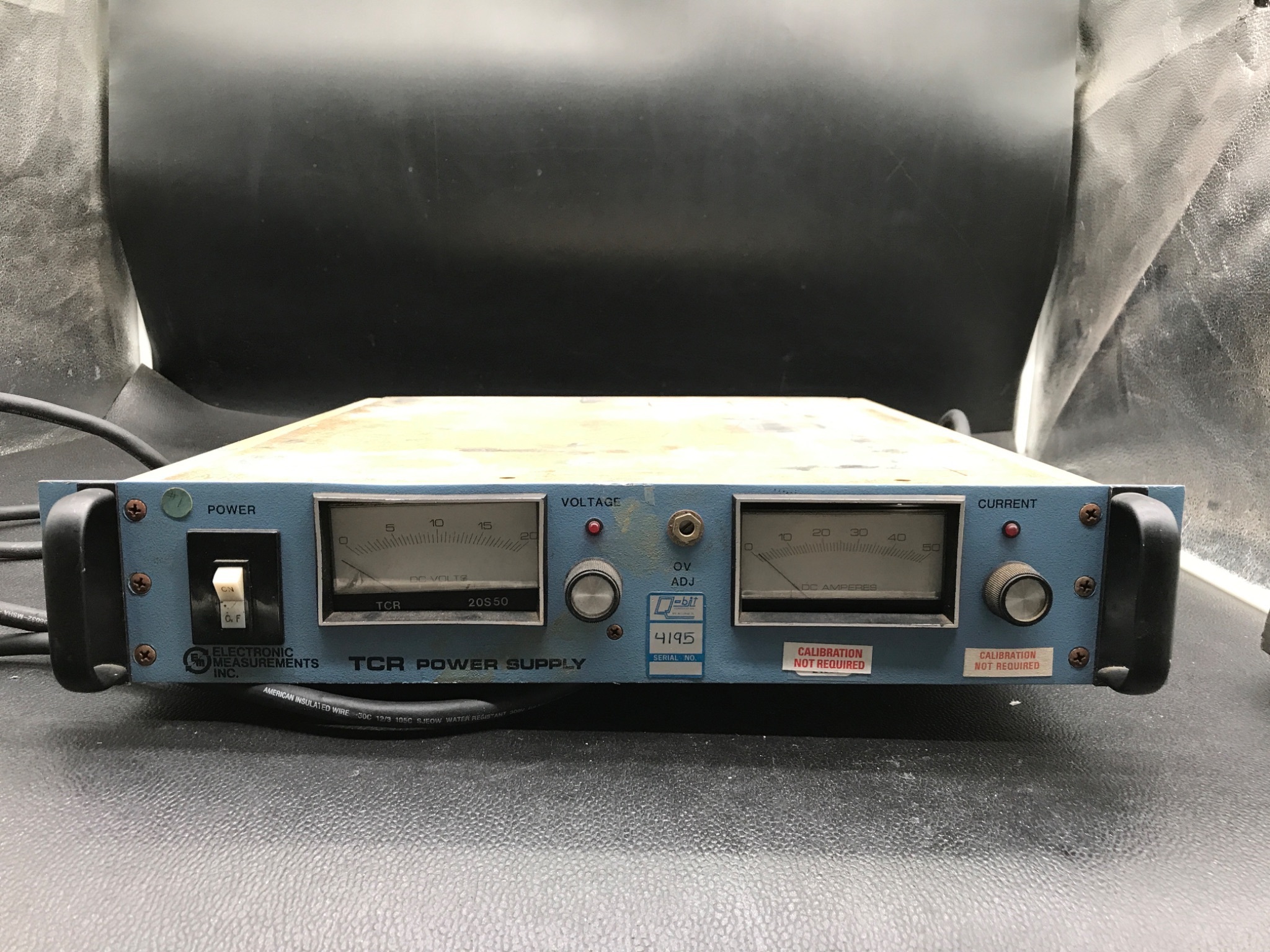 ELECTRONIC MEASUREMENTS 20S50-1-0V TCR Power Supply USED 0