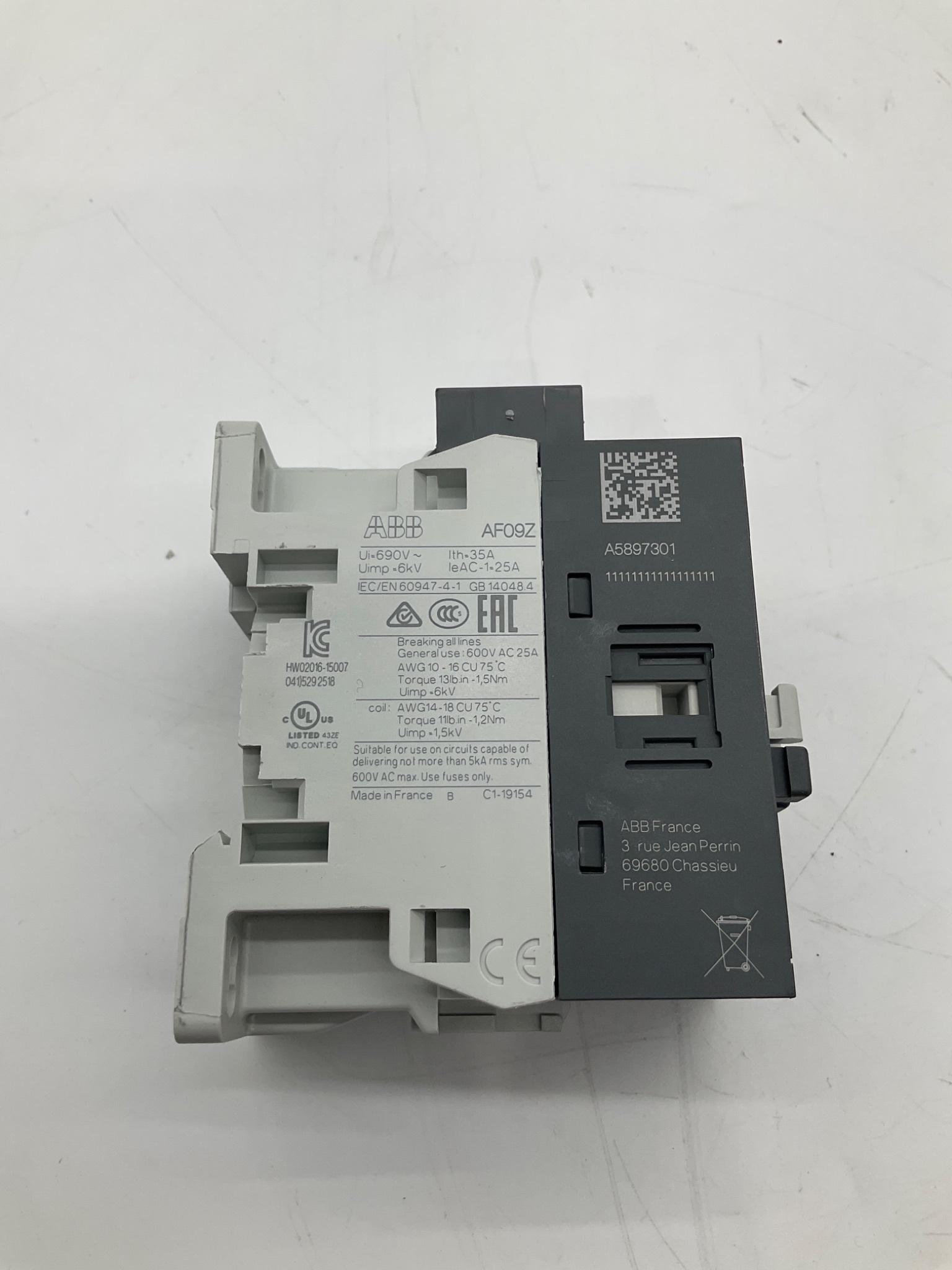 ABB AF09Z-22-00-21 Mini Contactor NEW 3