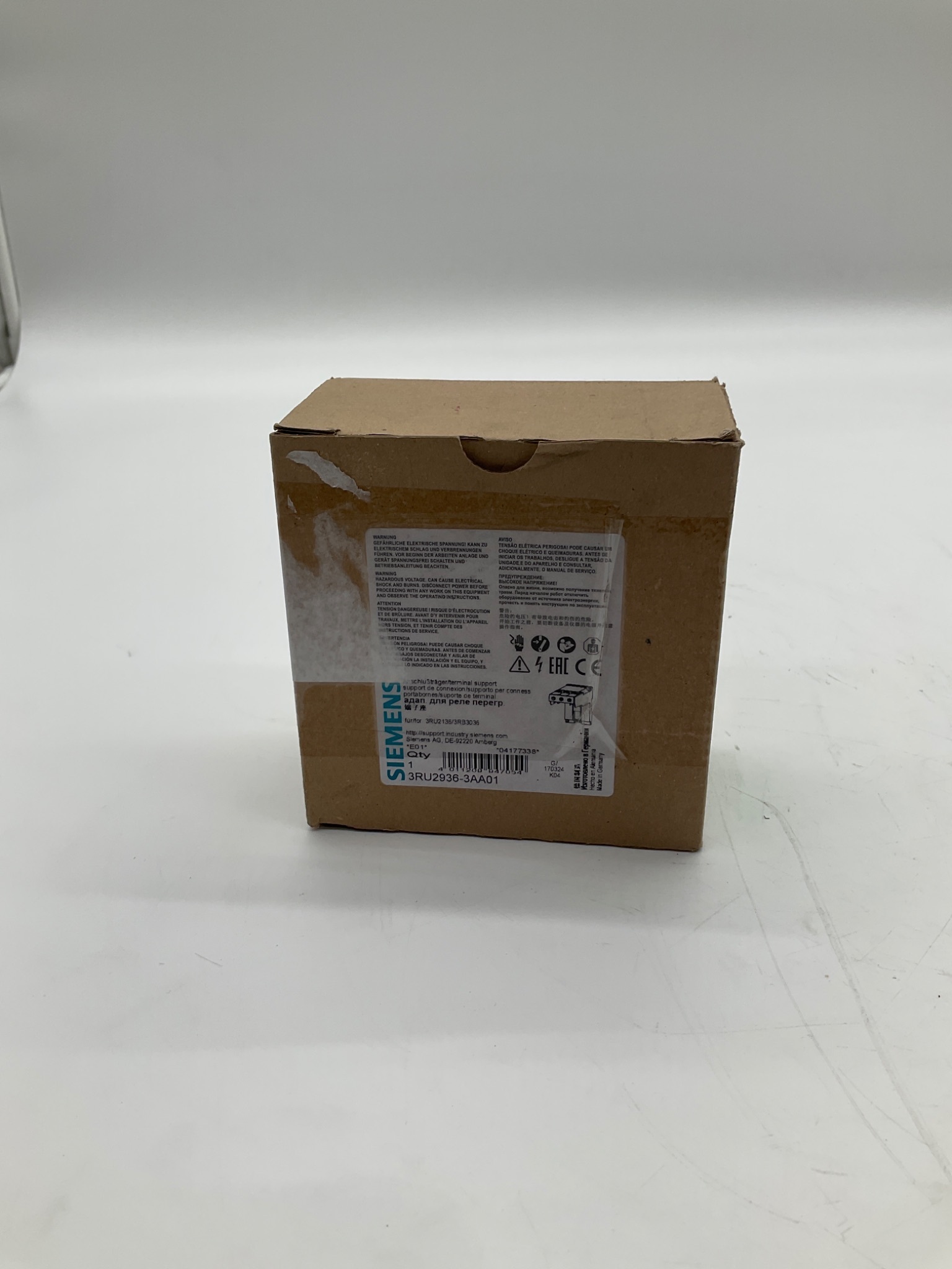 SIEMENS 3RU2936-3AA01 Terminal Support Size S2 NEW 0