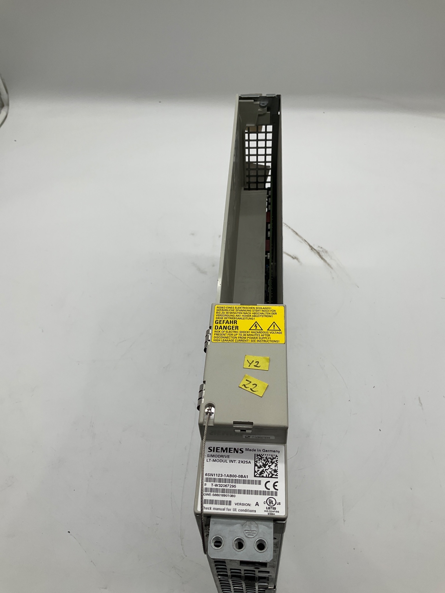 SIEMENS 6SN1123-1AB00-0BA1 SIMODRIVE LT Module INT. 2x25A USED 0