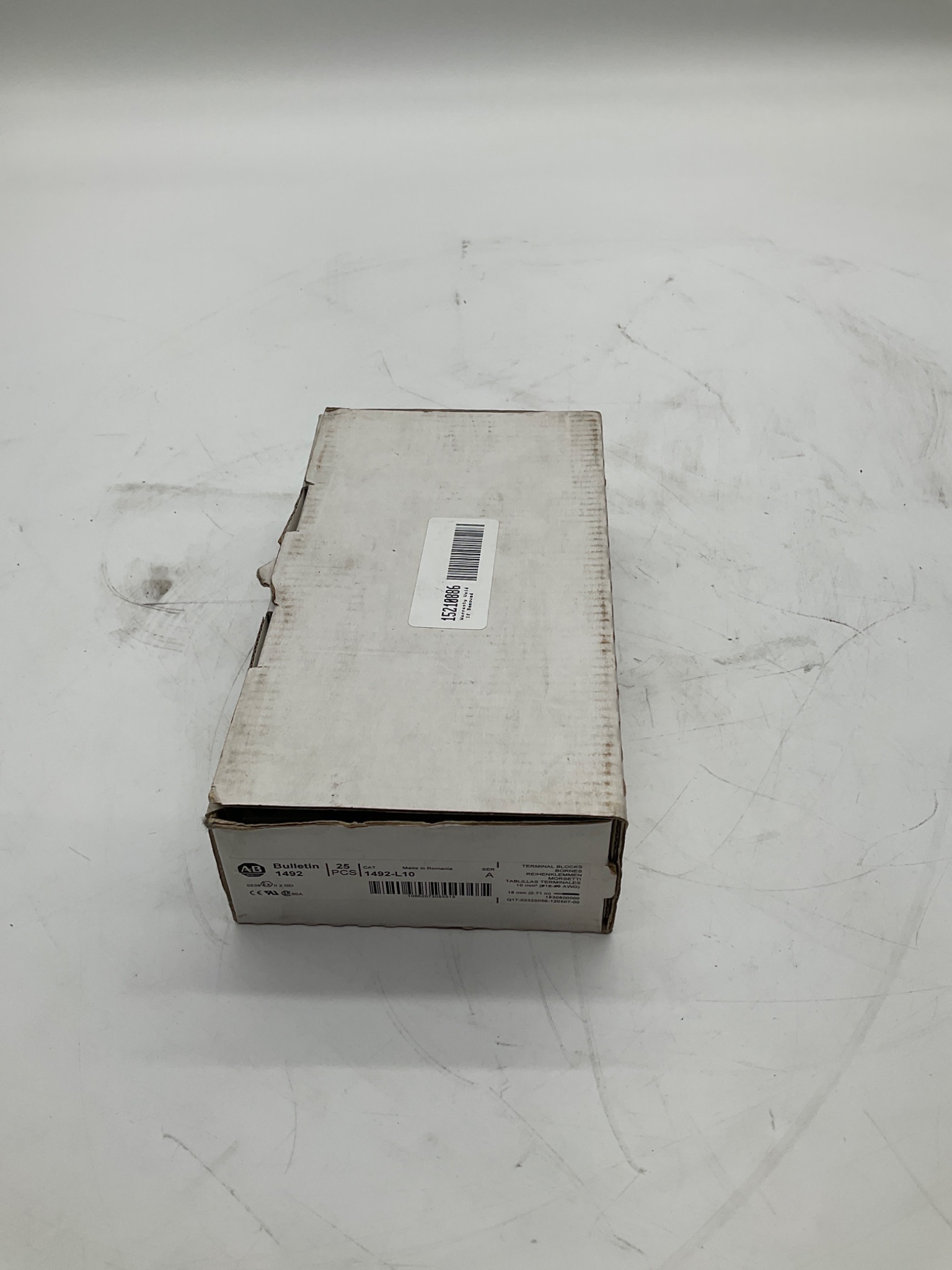 ALLEN BRADLEY 1492-L10 Feed-Through Terminal Block (25-Pack) NEW 2