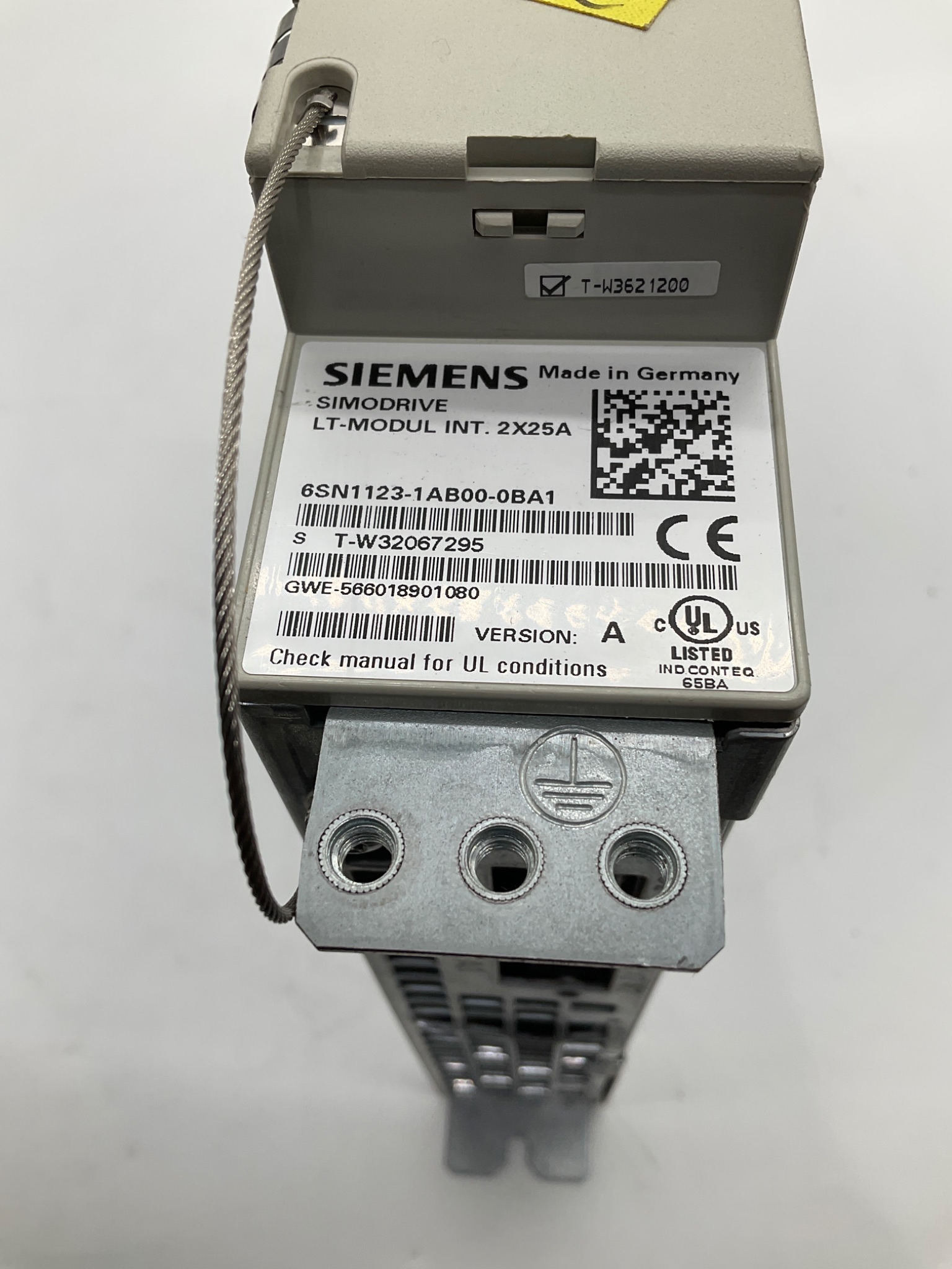 SIEMENS 6SN1123-1AB00-0BA1 SIMODRIVE LT Module INT. 2x25A USED 1