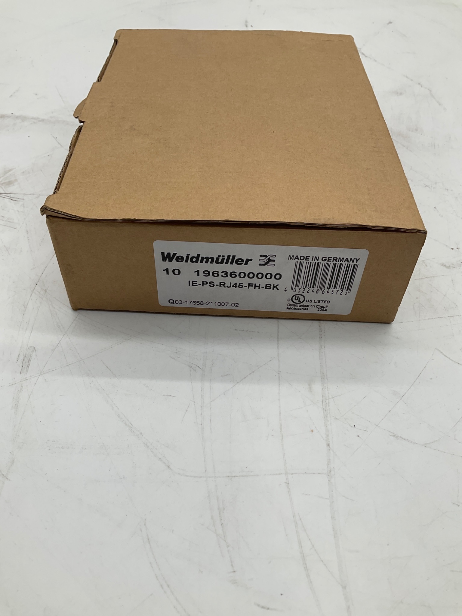 WEIDMULLER IE-PS-RJ45-FH-BK RJ45 Plug Connector 1963600000 NEW 0