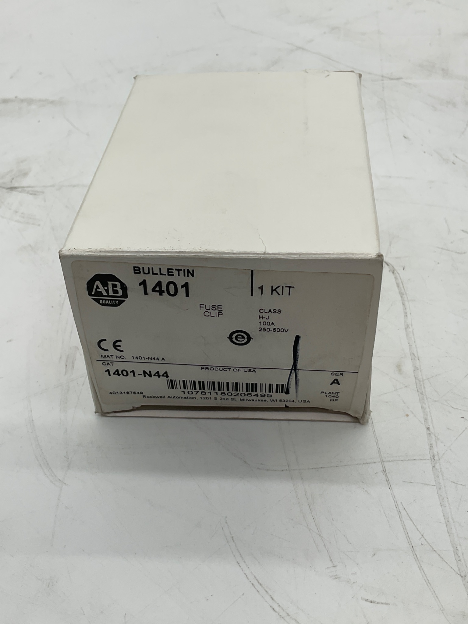 ALLEN-BRADLEY 1401-N44 Class H/J Fuse Clip Kit 100A NEW 1