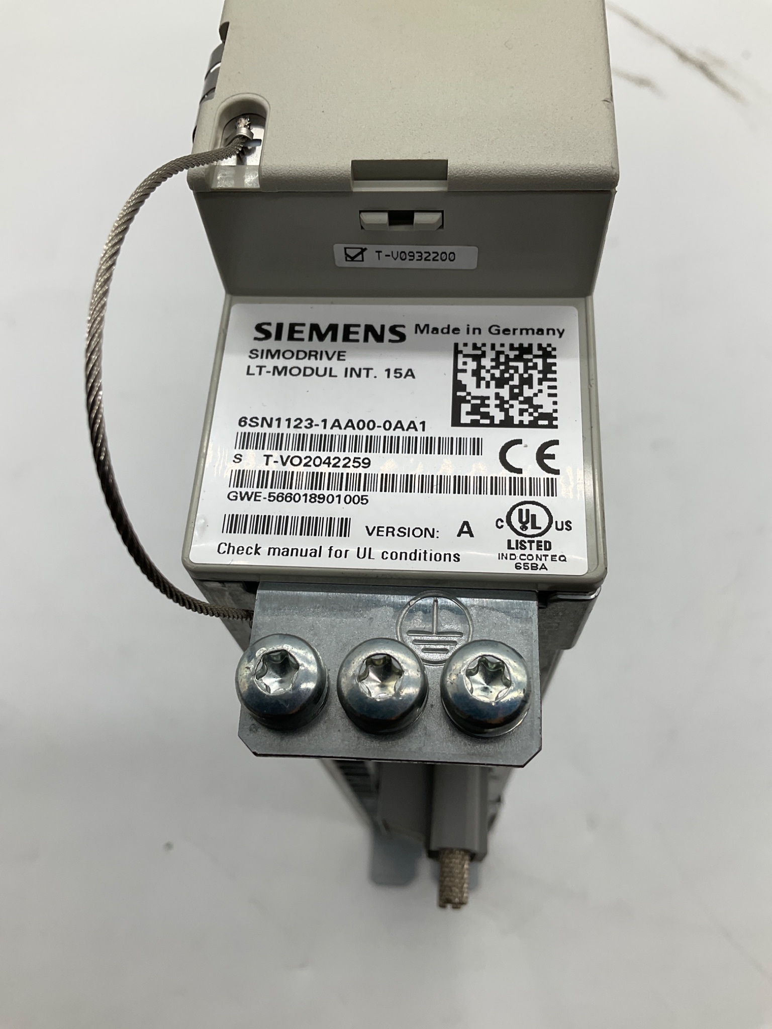 SIEMENS 6SN1123-1AA00-0AA1 SIMODRIVE LT Module INT. 15A USED 4