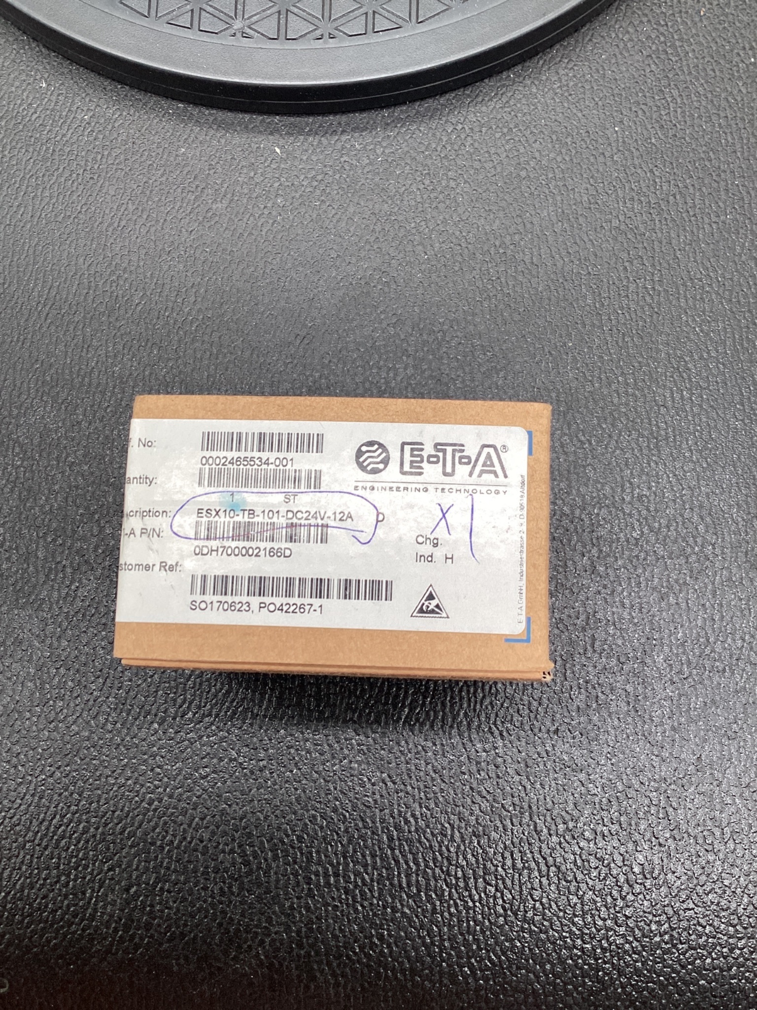 E-T-A ESX10-TB-101-DC24V-12A Electronic Circuit Protector NEW 2