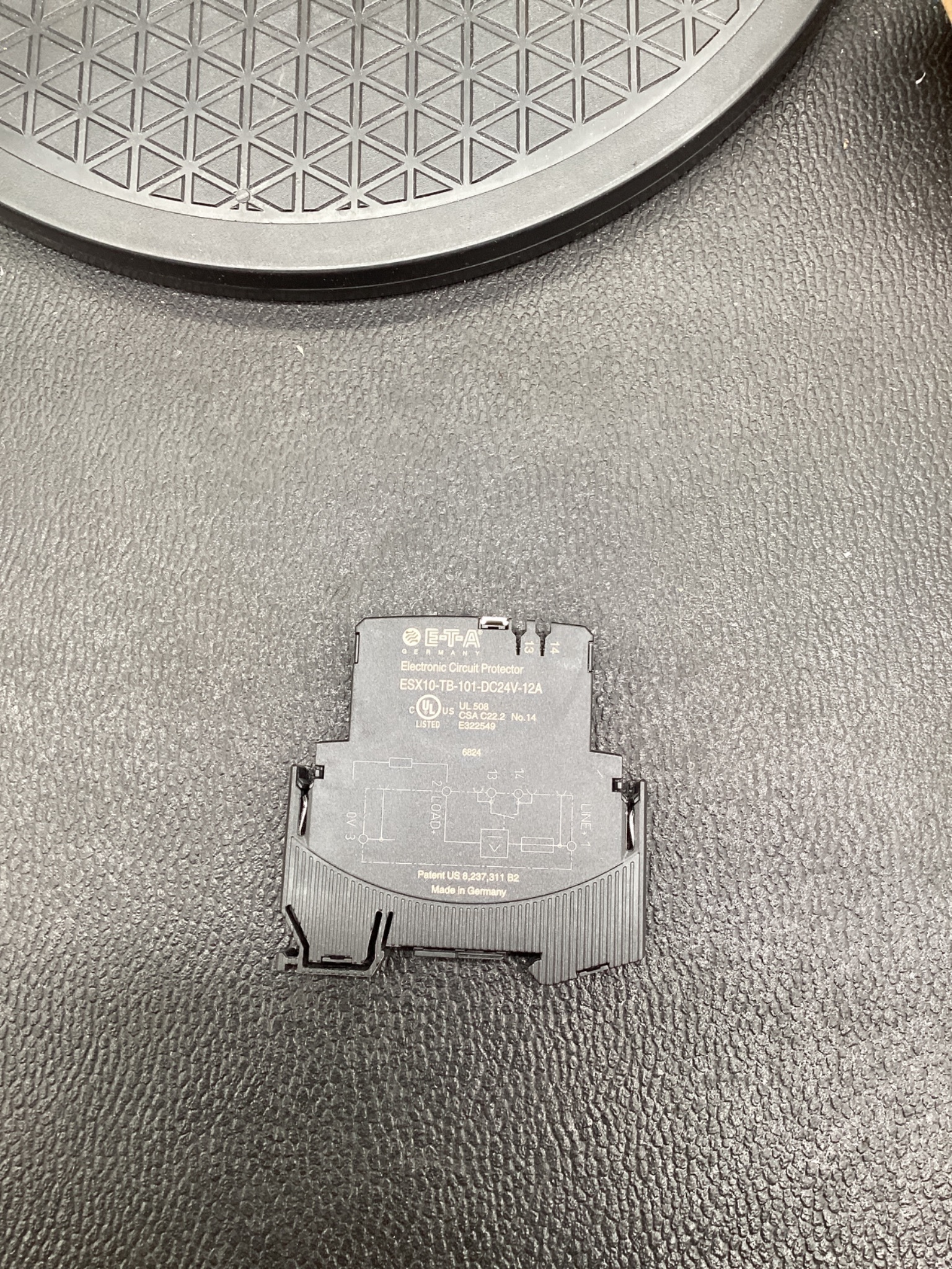 E-T-A ESX10-TB-101-DC24V-12A Electronic Circuit Protector NEW 3