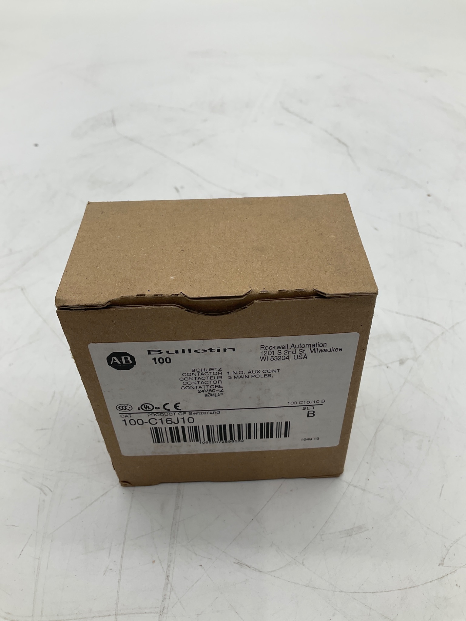 ALLEN-BRADLEY 100-C16J10 IEC Contactor 24V 60Hz NEW 1