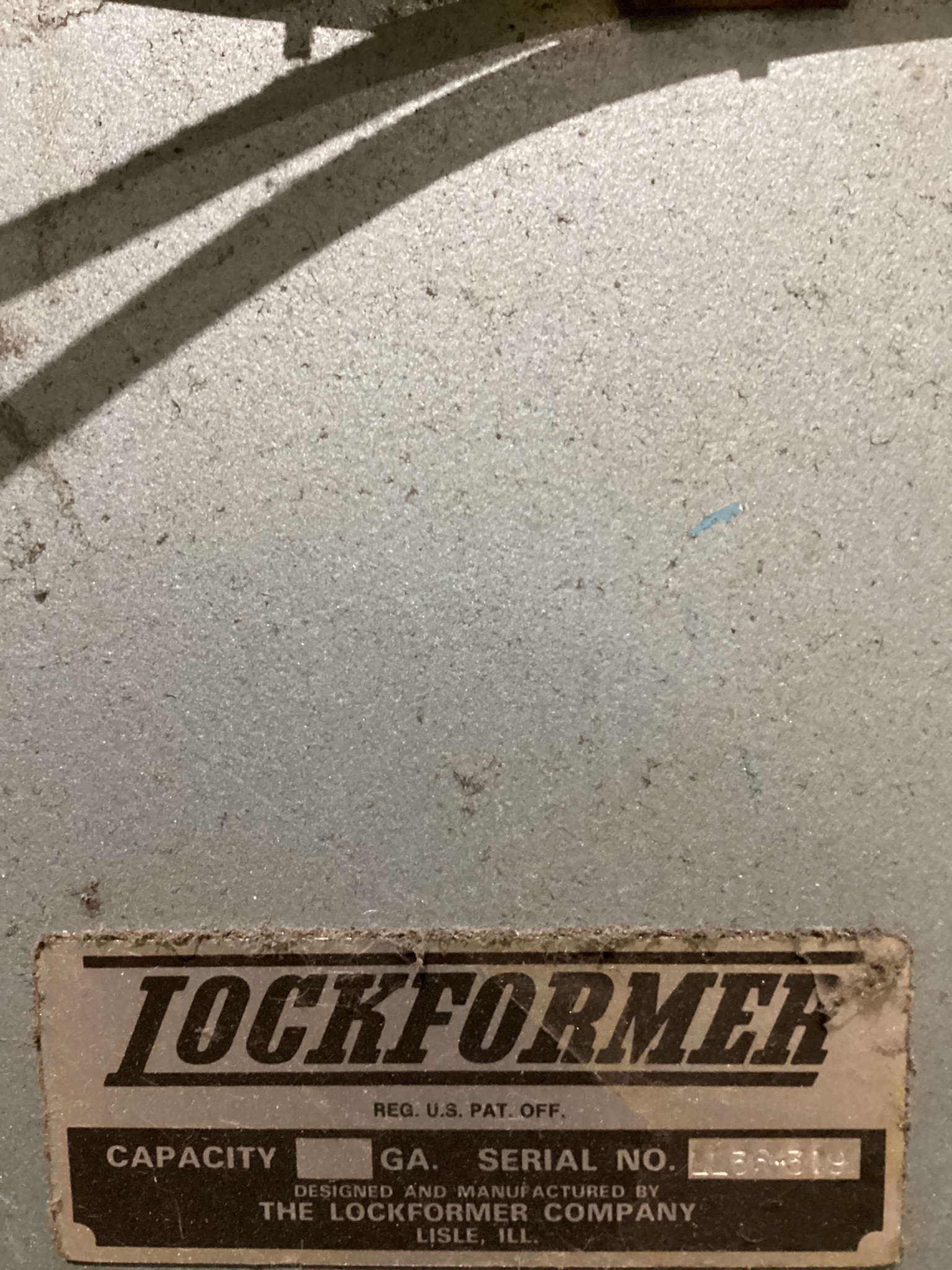 LOCKFORMER LETTER LOK SIGMA I Deep Throat Pneumatic Press USED 1