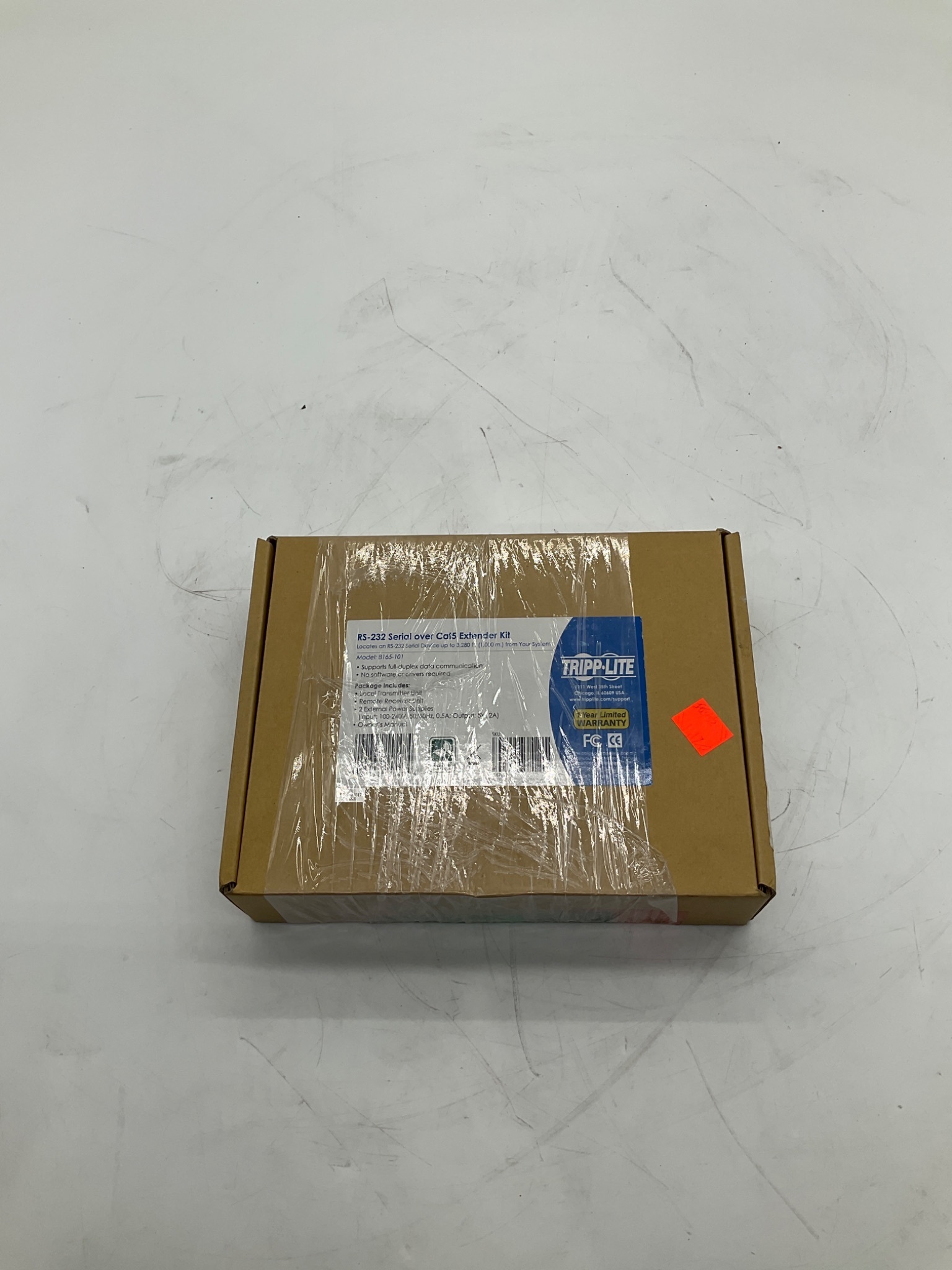 TRIPP LITE B165-101 RS-232 Serial over Cat5 Extender Kit NEW 2