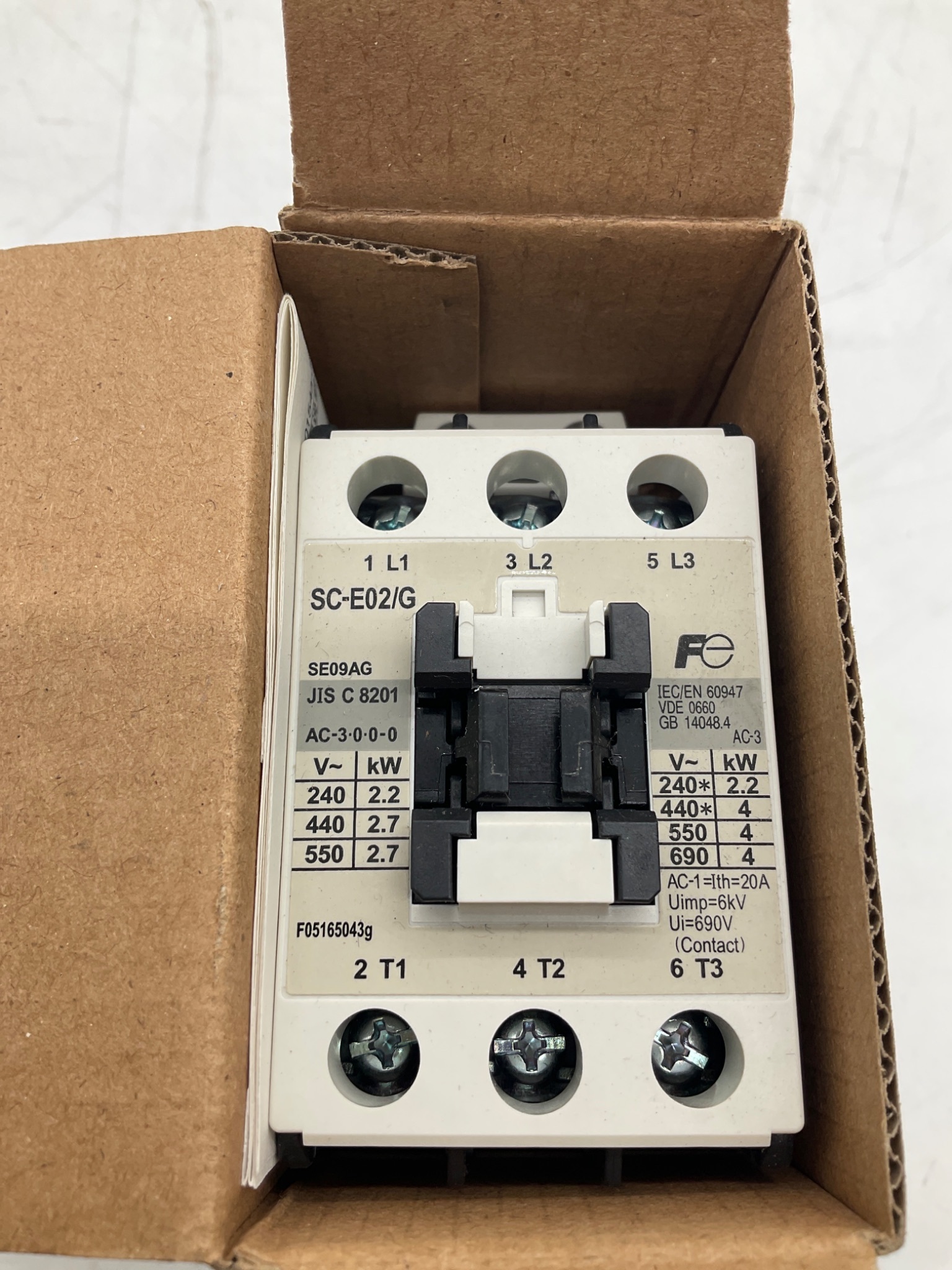 FUJI ELECTRIC SC-E02/G Magnetic Contactor 24VDC NEW 2