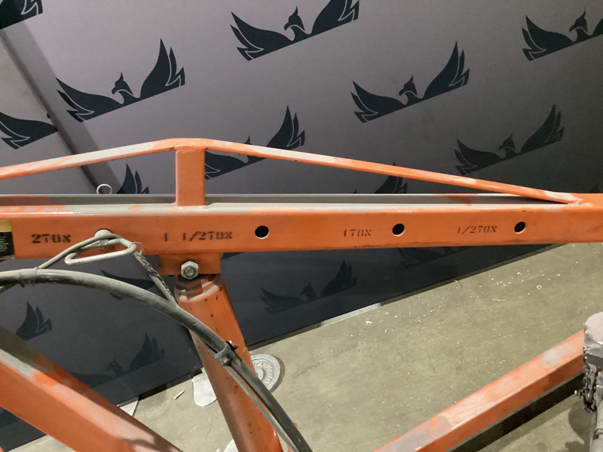 JET JHC-200X 2 Ton Hydraulic Shop Crane USED 1