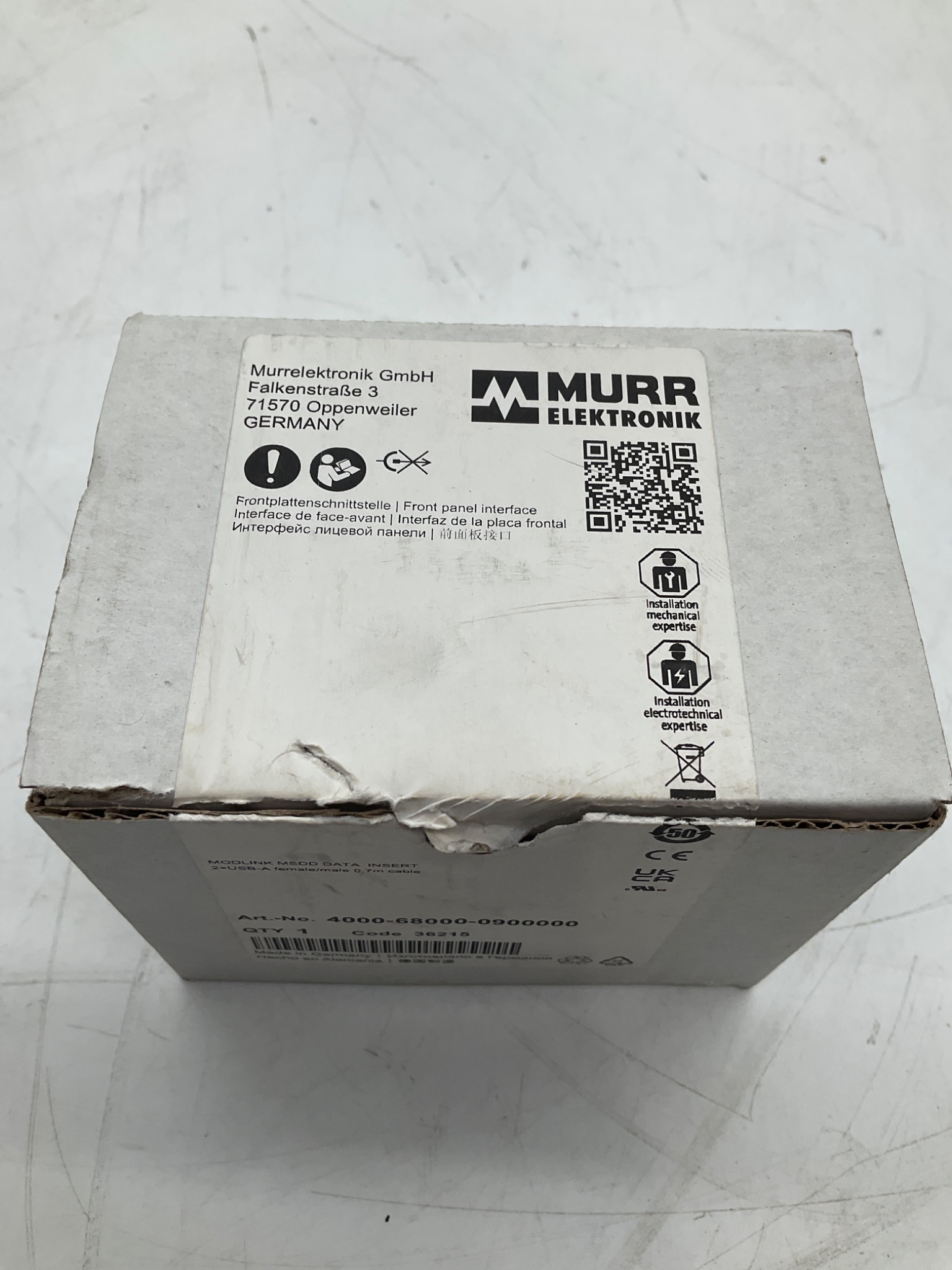 MURR ELEKTRONIK 4000-68000-0900000 MODLINK MSD Data Insert USB NEW 3