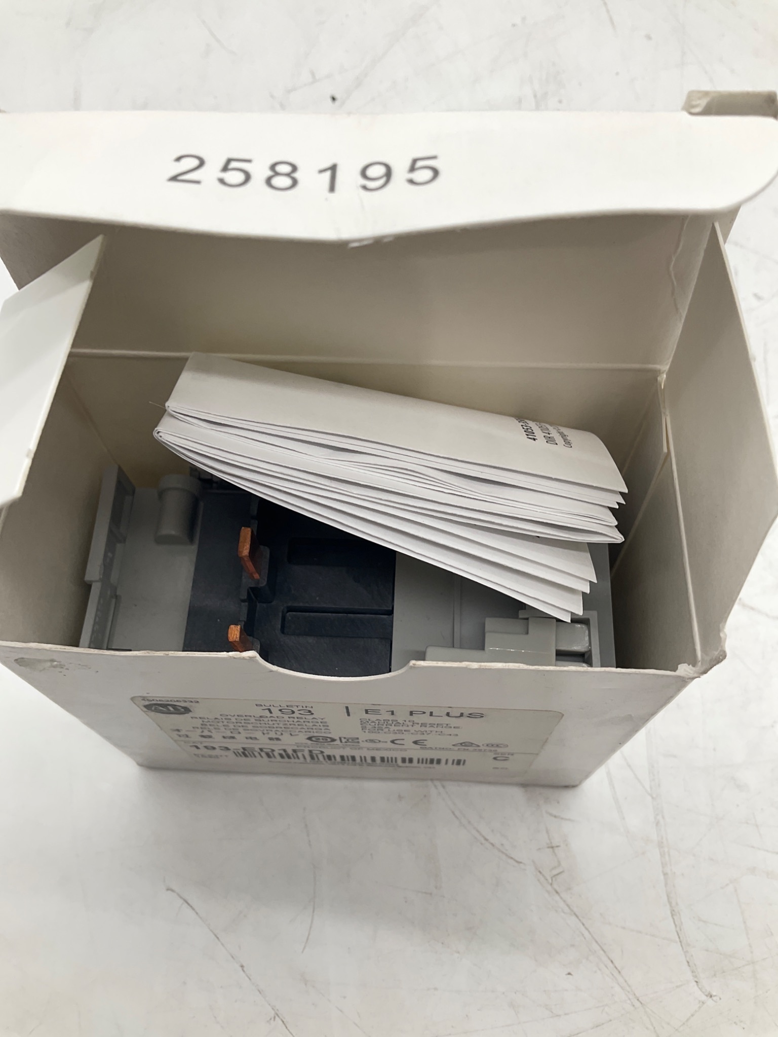 ALLEN-BRADLEY 193-ED1FD E1 Plus Electronic Overload Relay 9-45A NEW 3