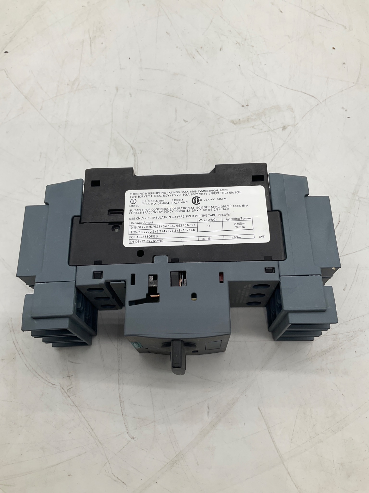 SIEMENS 3RV2711-1FD10 SIRIUS Motor Protection Circuit Breaker 5A USED 1