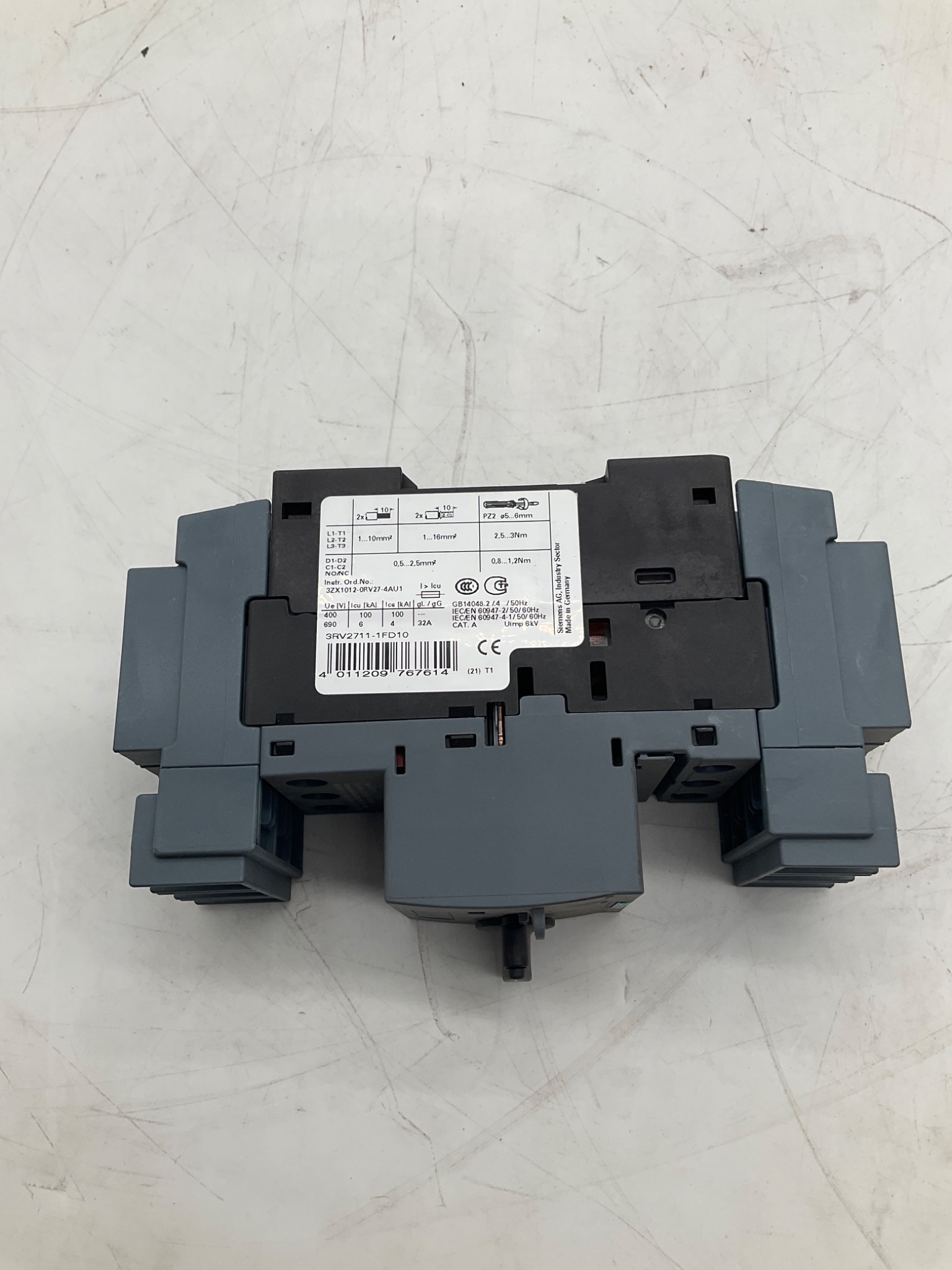 SIEMENS 3RV2711-1FD10 SIRIUS Motor Protection Circuit Breaker 5A USED 2