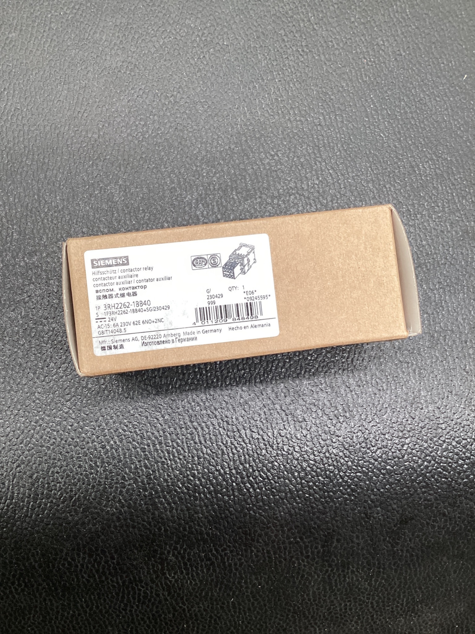 SIEMENS 3RH2262-1BB40 SIRIUS Contactor Relay 24VDC 6NO+2NC NEW 2