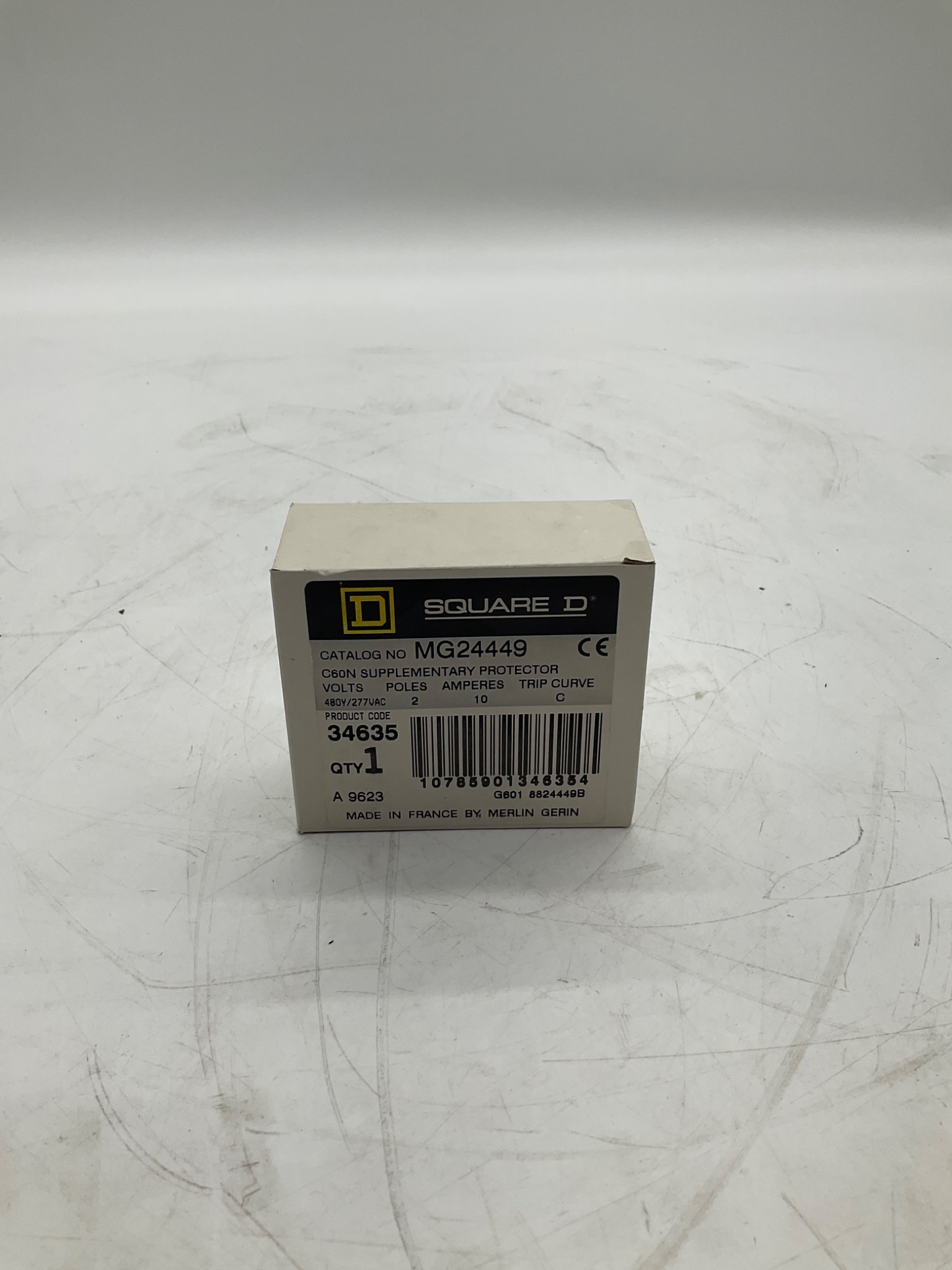 SQUARE D MG24449 C60N Supplementary Protector 10A 2 Pole NEW 0