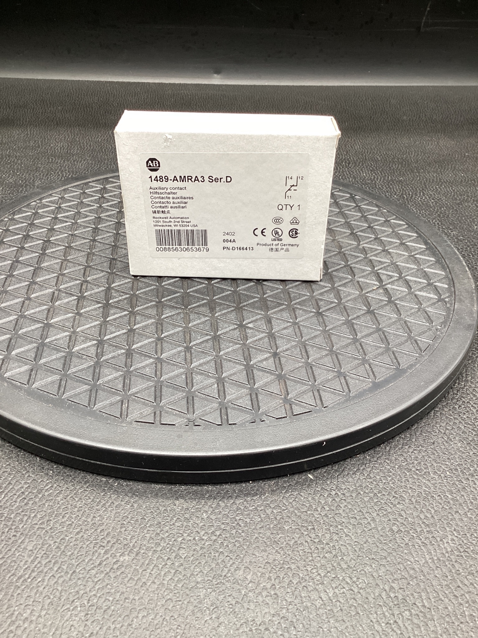 ALLEN-BRADLEY 1489-AMRA3 Auxiliary Contact Ser. D NEW 1