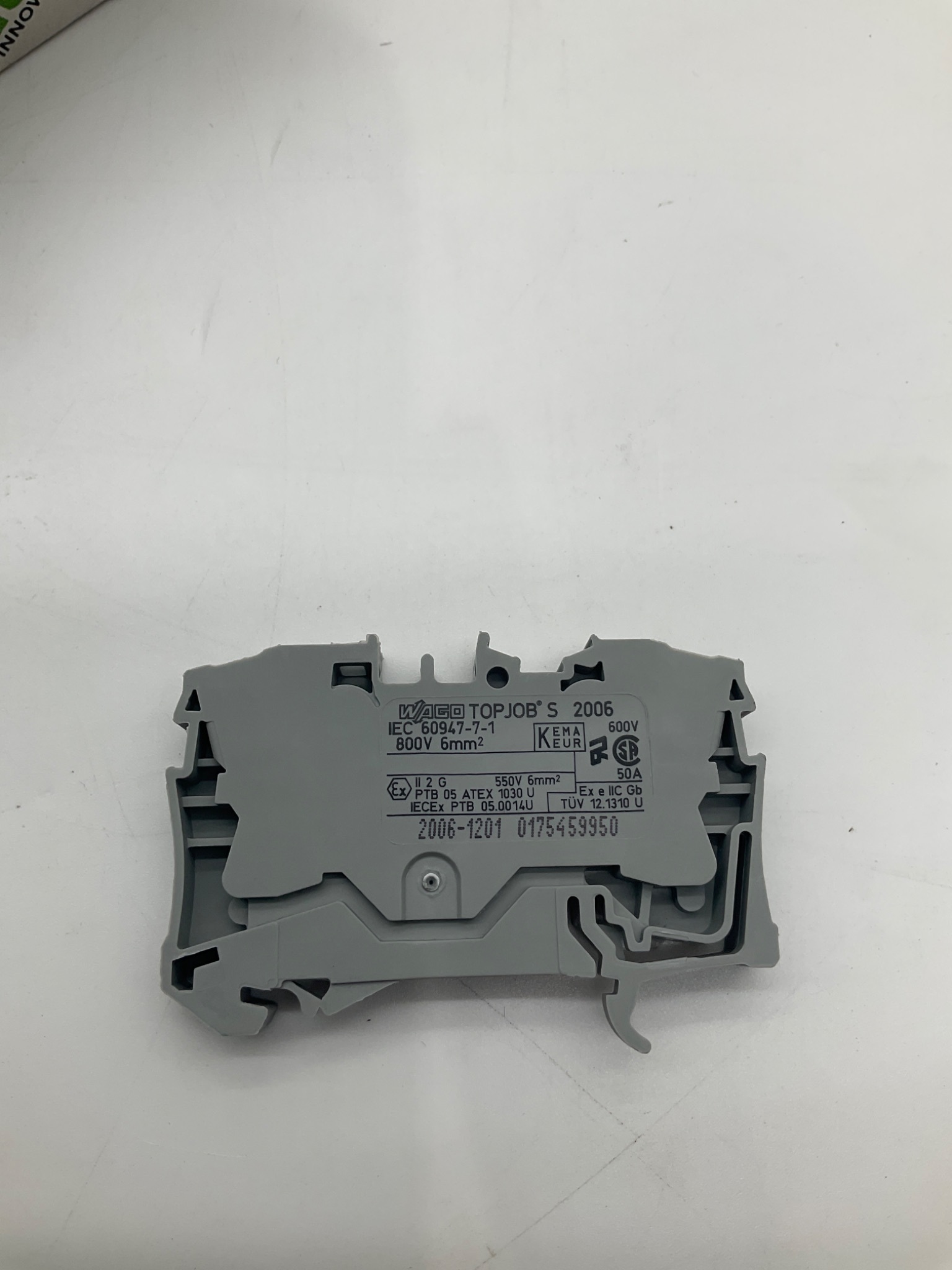 WAGO 2006 TOPJOB S DIN Rail Terminal Block NEW 3