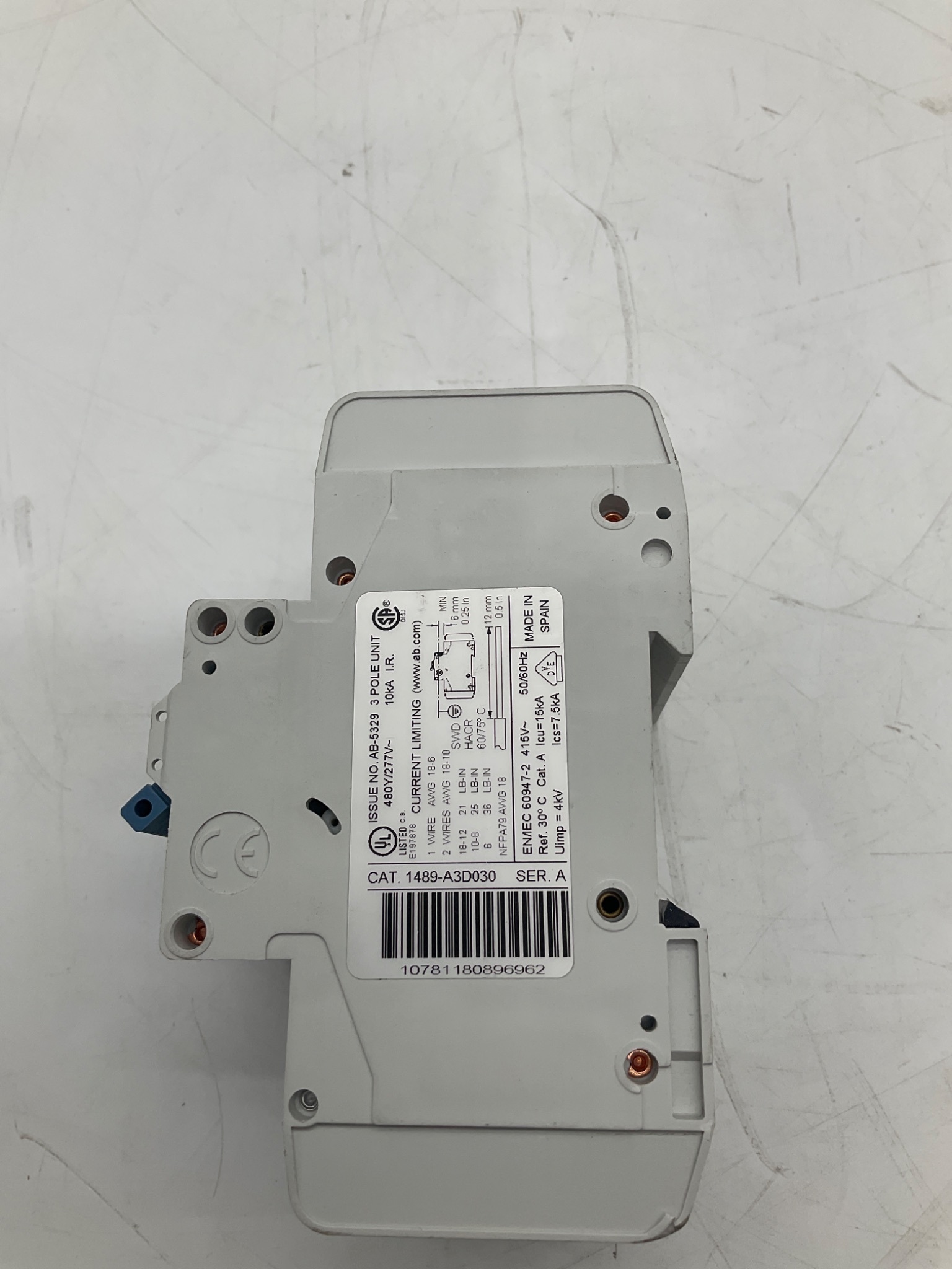 Allen-Bradley 1489-A3D030 Miniature Circuit Breaker USED 4