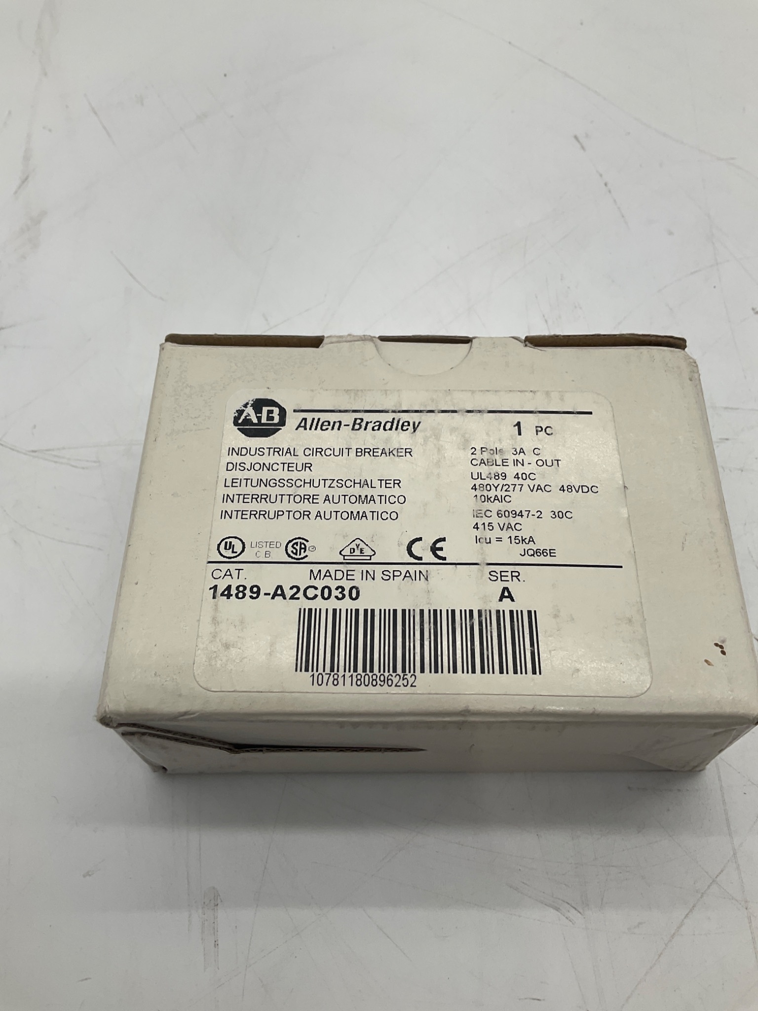 Allen-Bradley 1489-A2C030 Miniature Circuit Breaker NEW 1