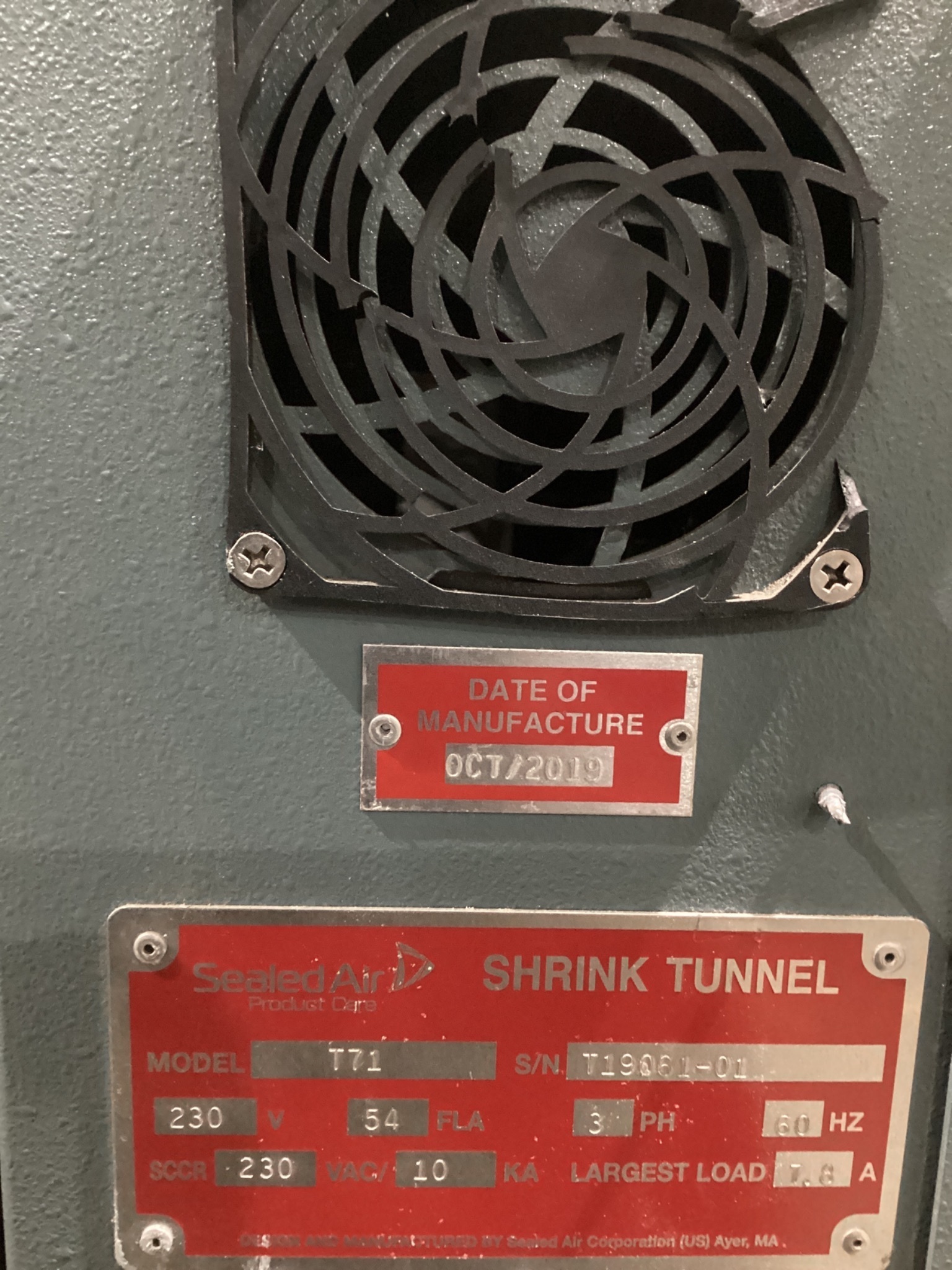 Sealed Air T71 Shrink Tunnel USED 3