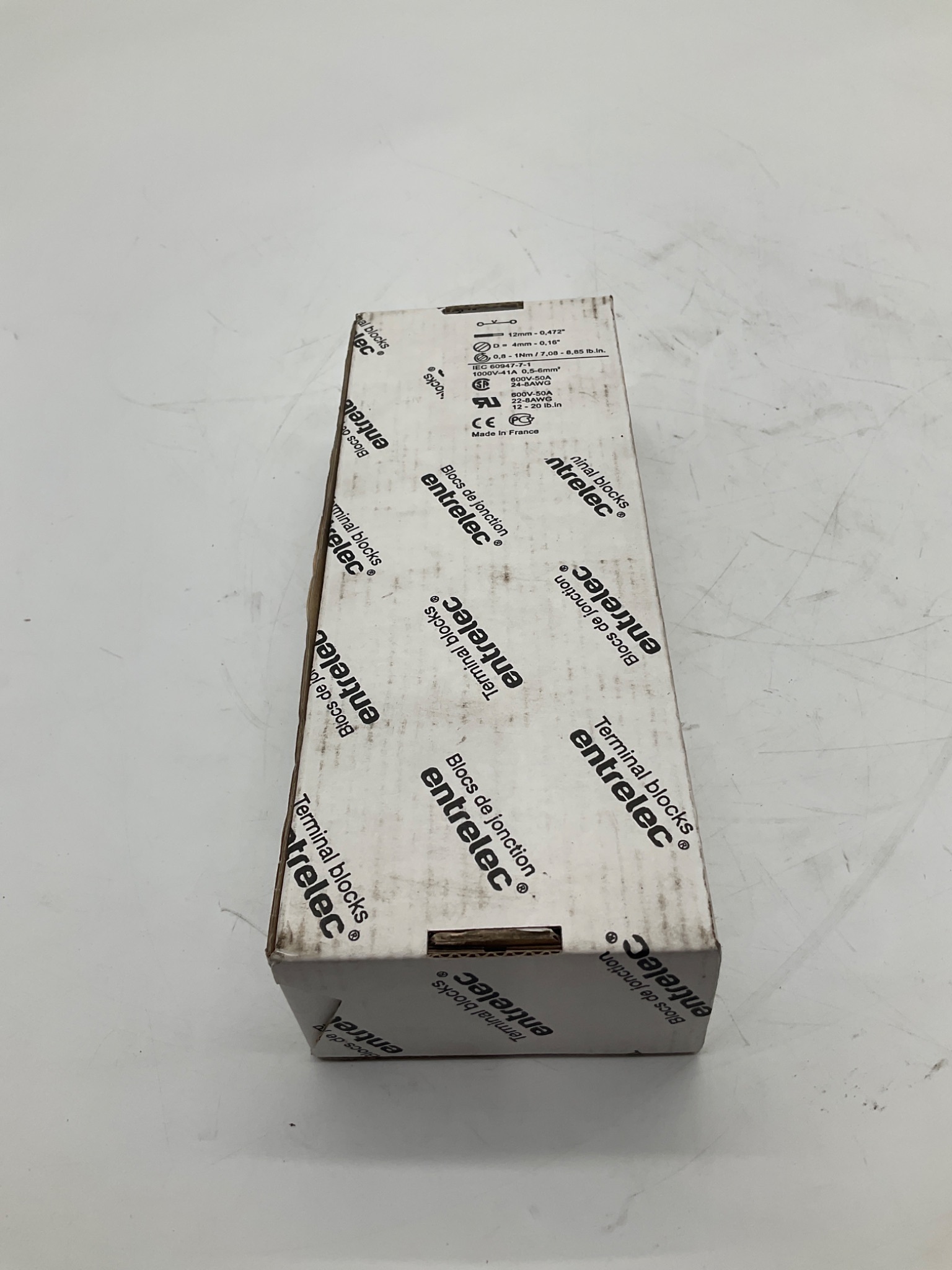 Entrelec IEC 60947-7-1 Feed-Through Terminal Block (Lot of 50) NEW 0