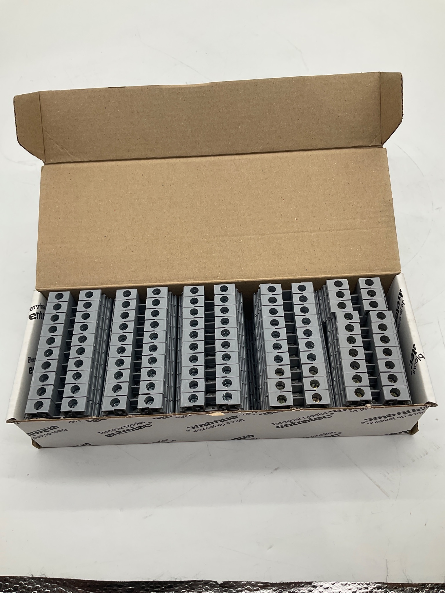 Entrelec IEC 60947-7-1 Feed-Through Terminal Block (Lot of 50) NEW 3