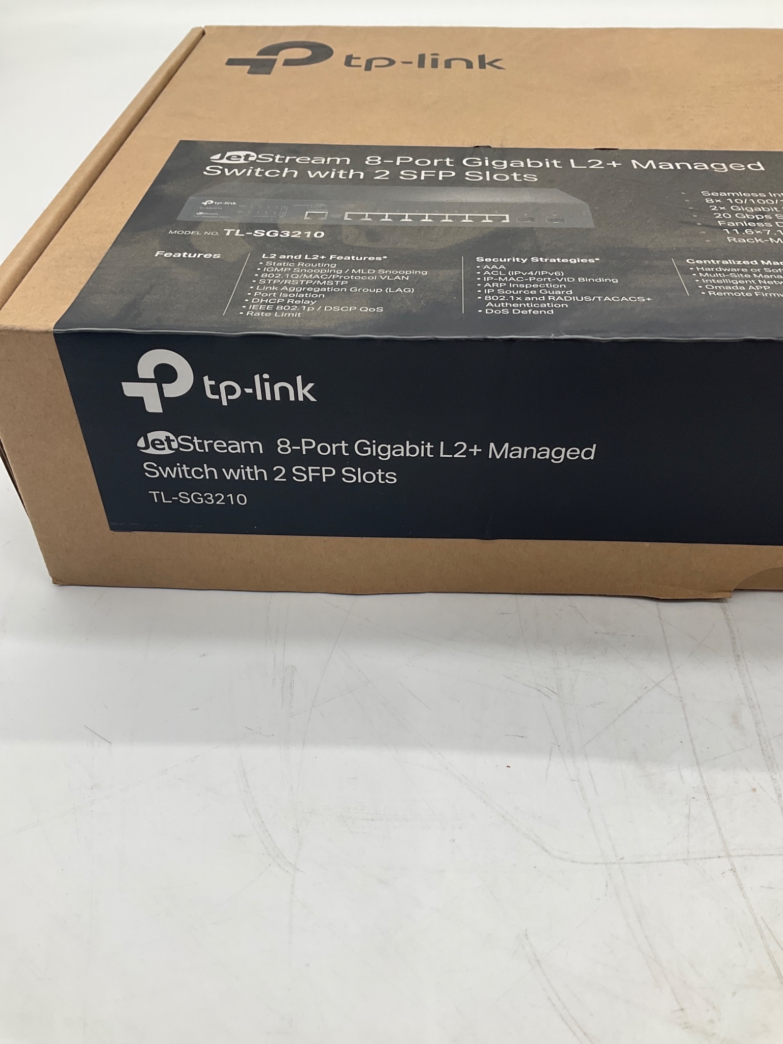 TP-Link JetStream TL-SG3210 8-Port Gigabit L2+ Managed Switch NEW 2