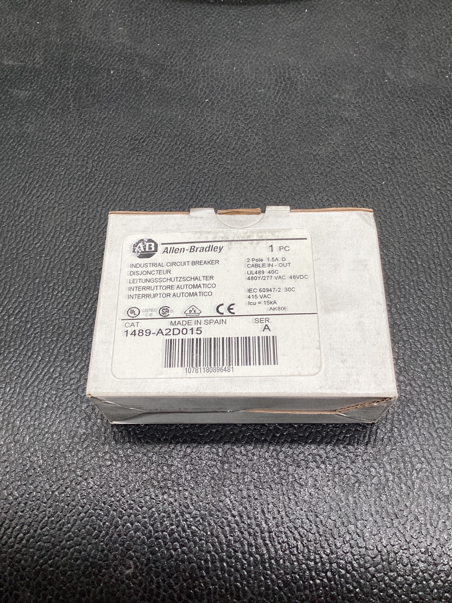 Allen-Bradley 1489-A2D015 Miniature Circuit Breaker NEW 2