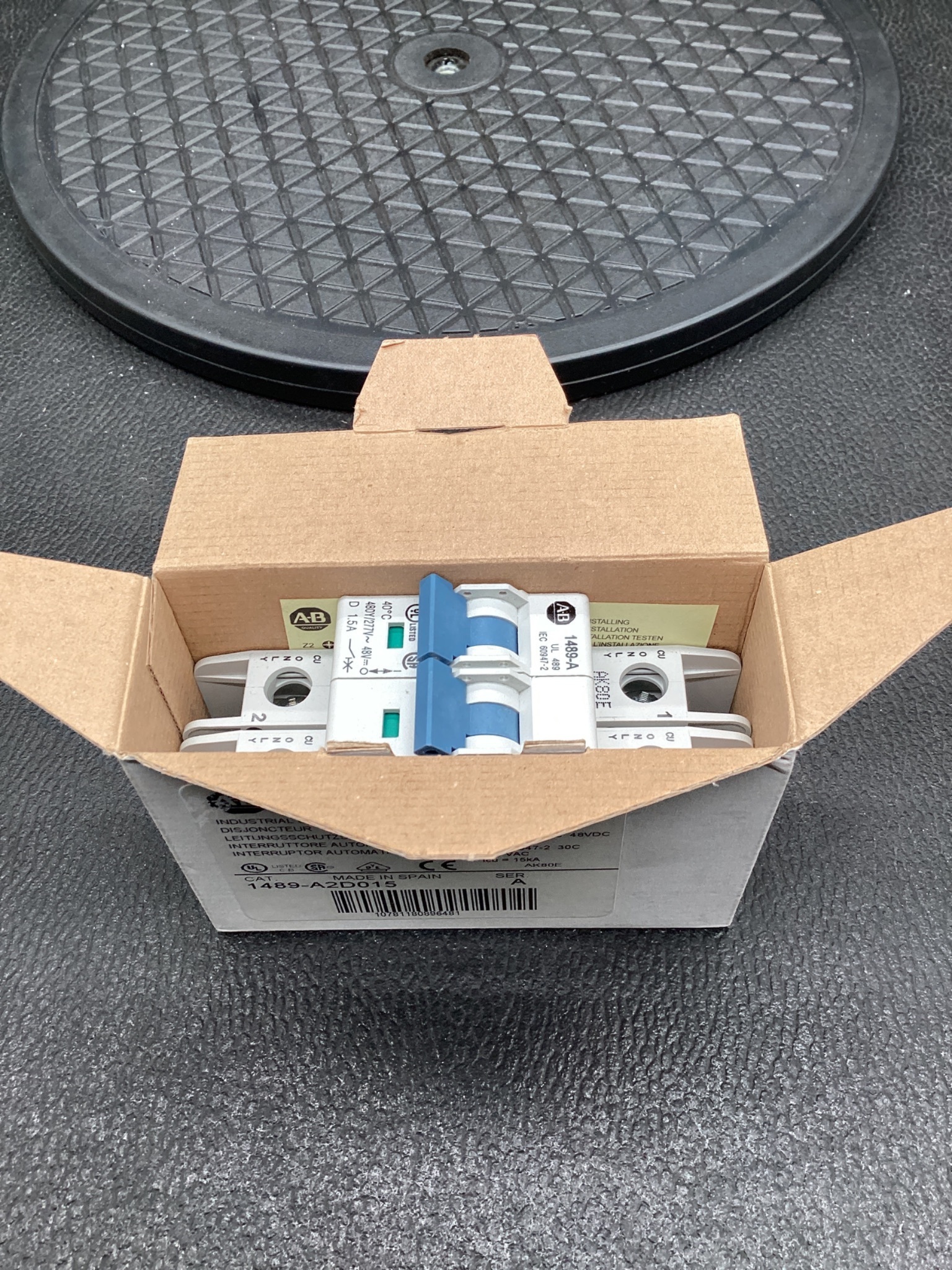 Allen-Bradley 1489-A2D015 Miniature Circuit Breaker NEW 3