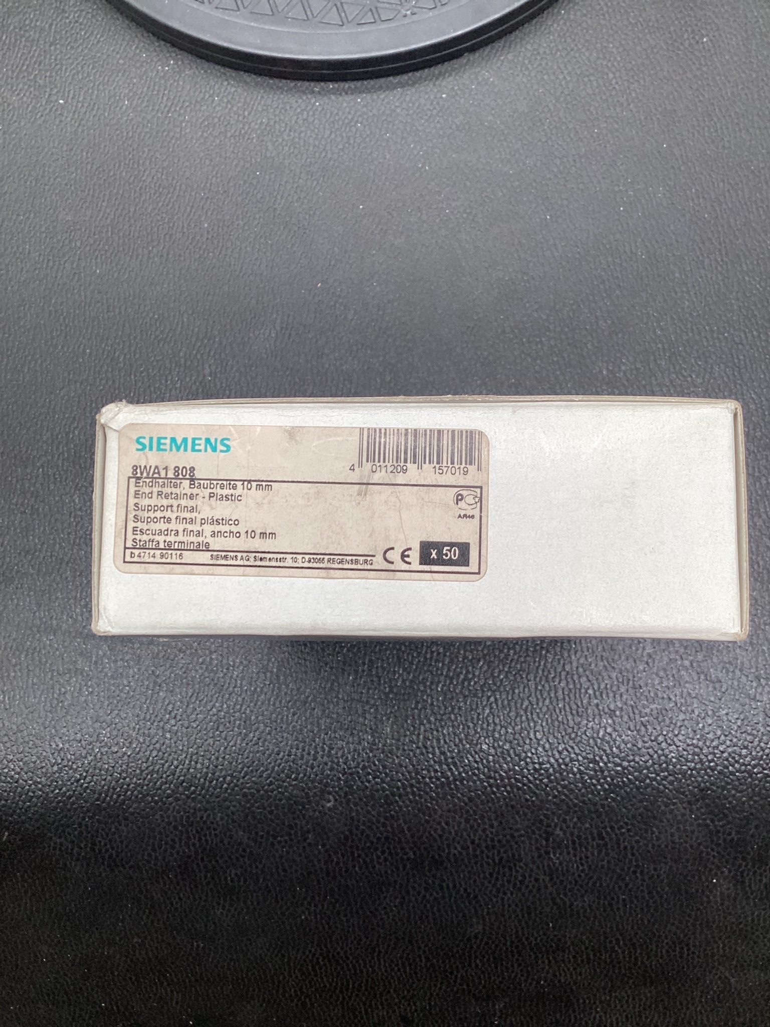 Siemens 8WA1808 Terminal Block End Retainer 10mm (Lot of 50) NEW 1