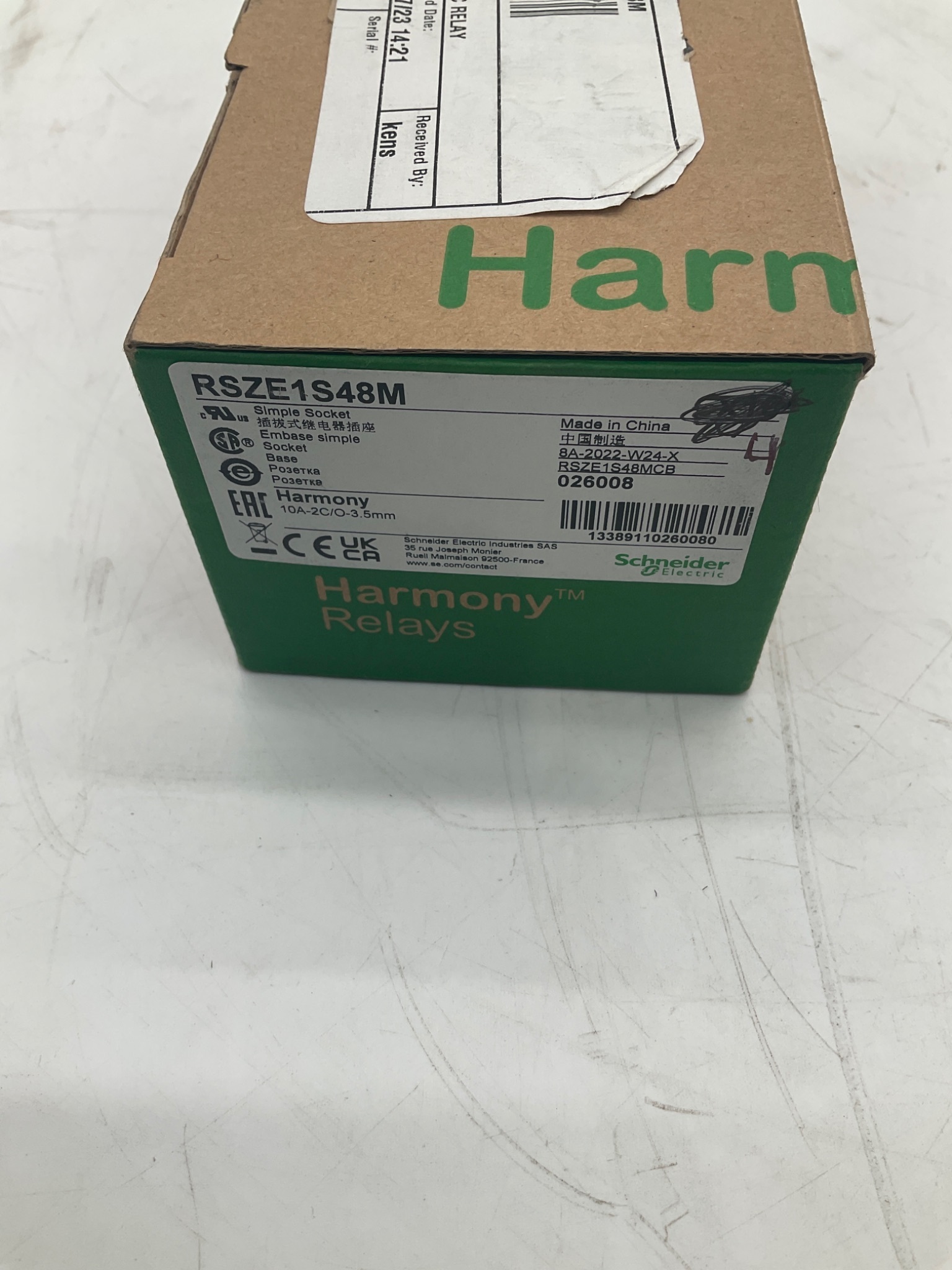 Schneider Electric RSZE1S48M Harmony Relay Socket (Lot of 4) NEW 1