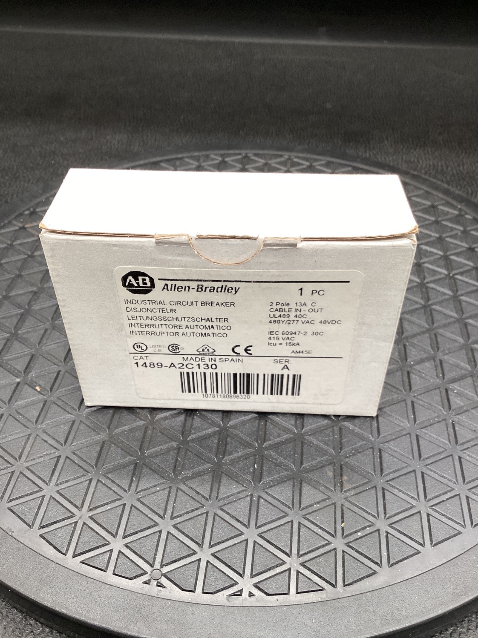 Allen-Bradley 1489-A2C130 Miniature Circuit Breaker NEW 2