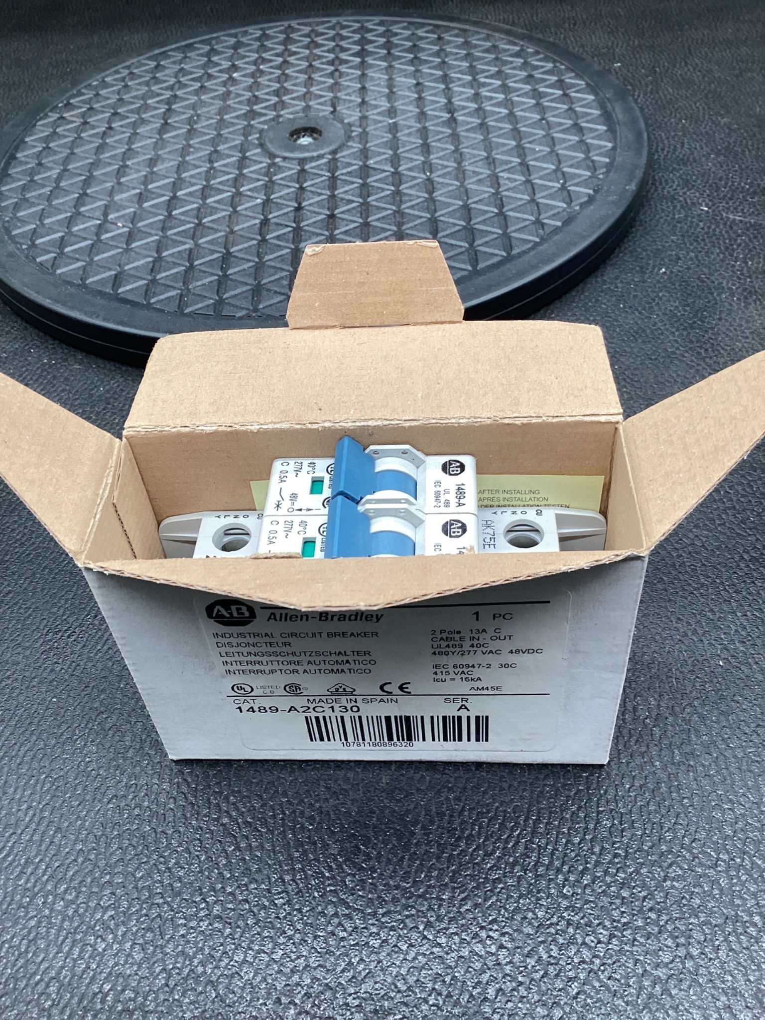 Allen-Bradley 1489-A2C130 Miniature Circuit Breaker NEW 4