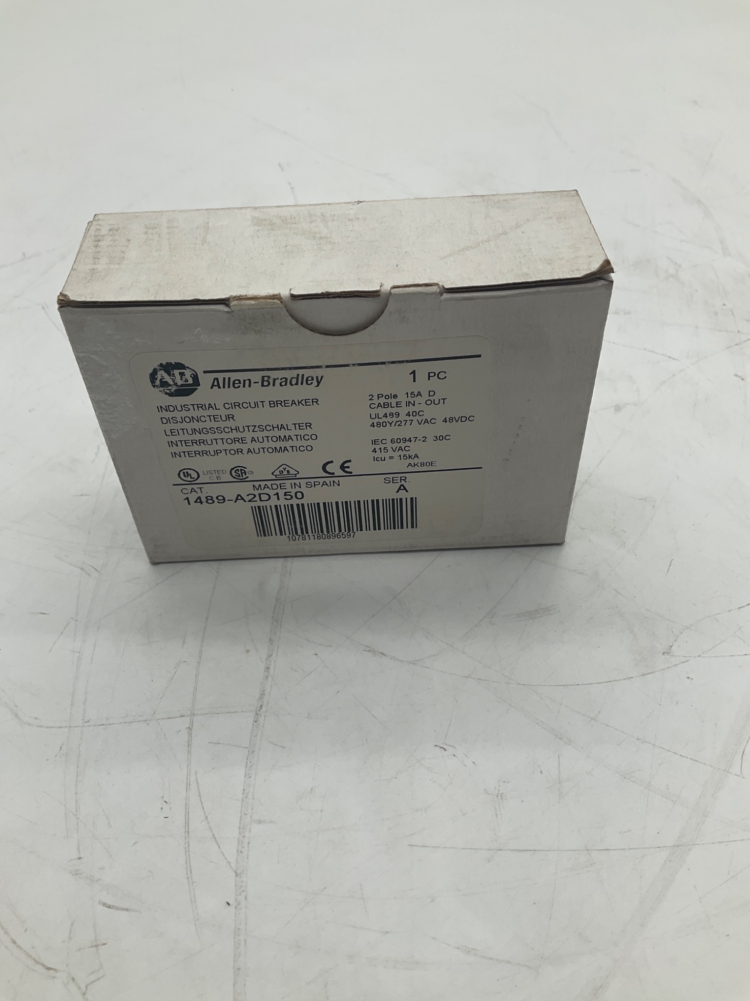 Allen-Bradley 1489-A2D150 Miniature Circuit Breaker NEW 0