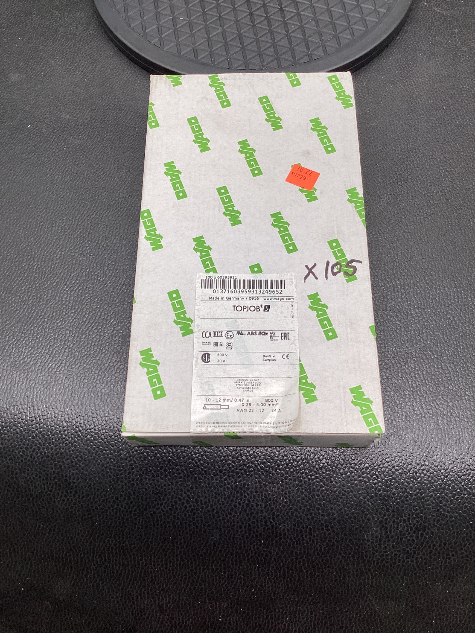 WAGO 60395931 TOPJOB S Terminal Block (Box of 105) NEW 2