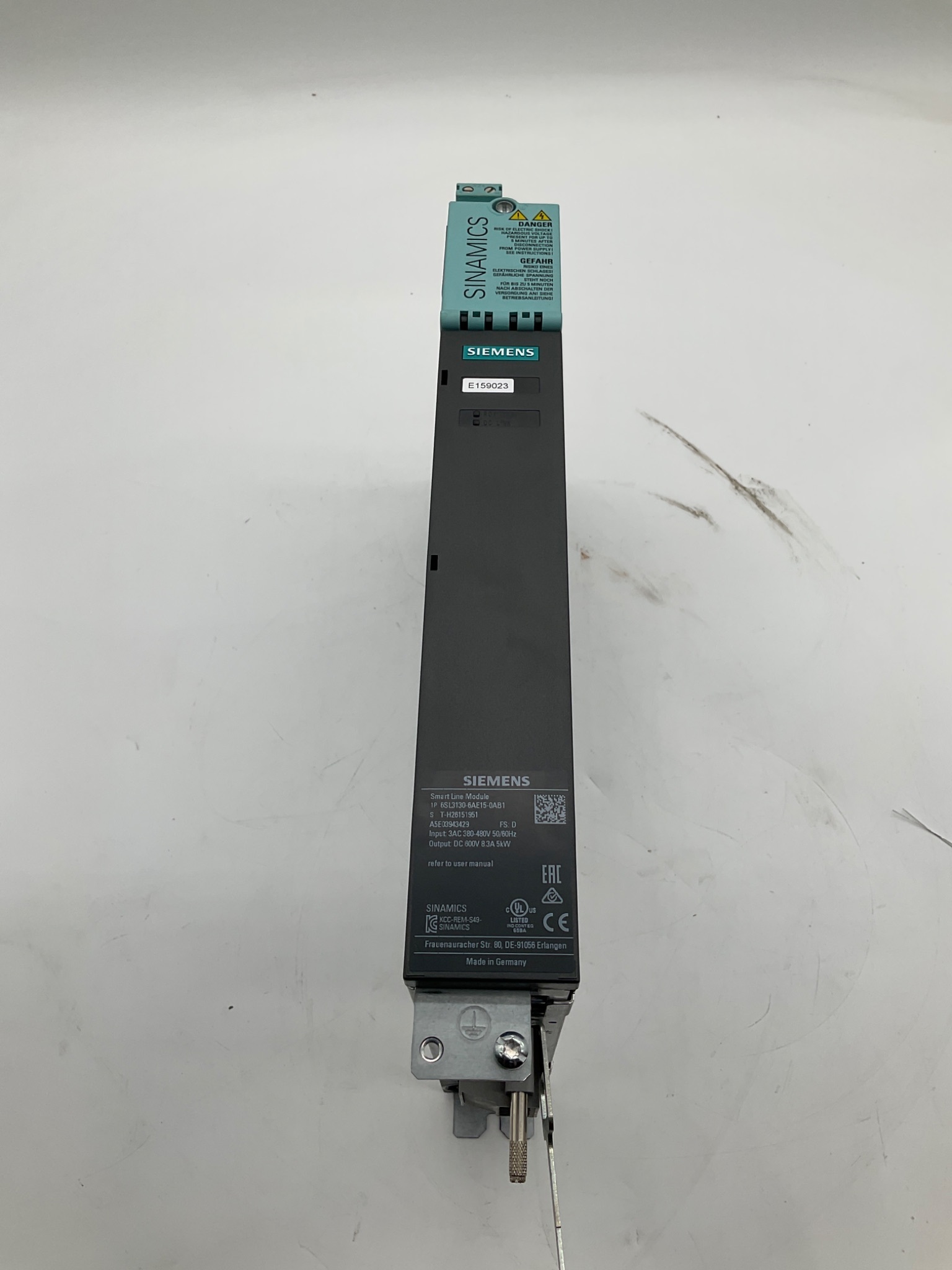 SIEMENS 6SL3130-6AE15-0AB1 SINAMICS Smart Line Module USED 2