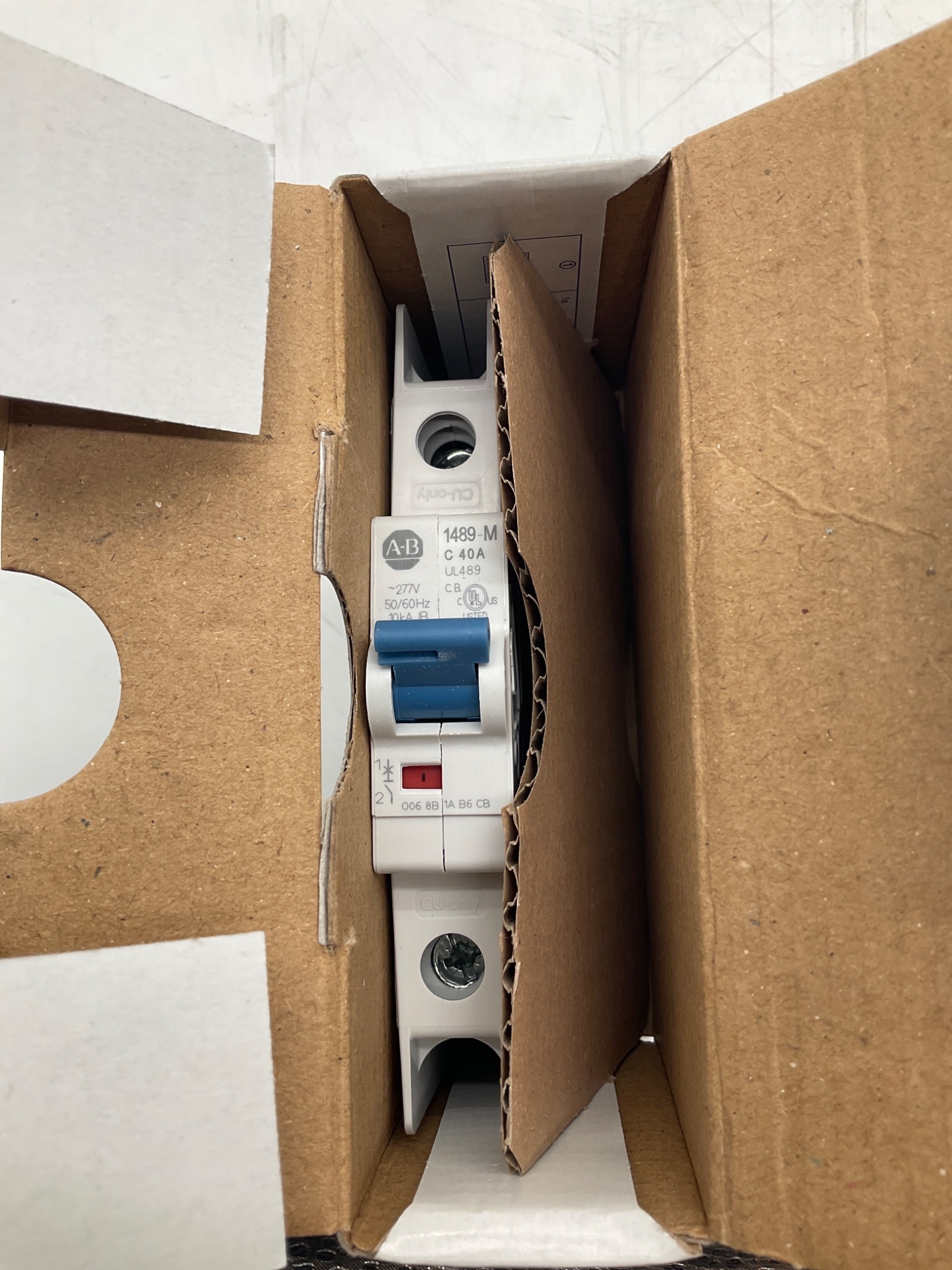 Allen-Bradley 1489-M1C400 Miniature Circuit Breaker 1-Pole 40A NEW 3