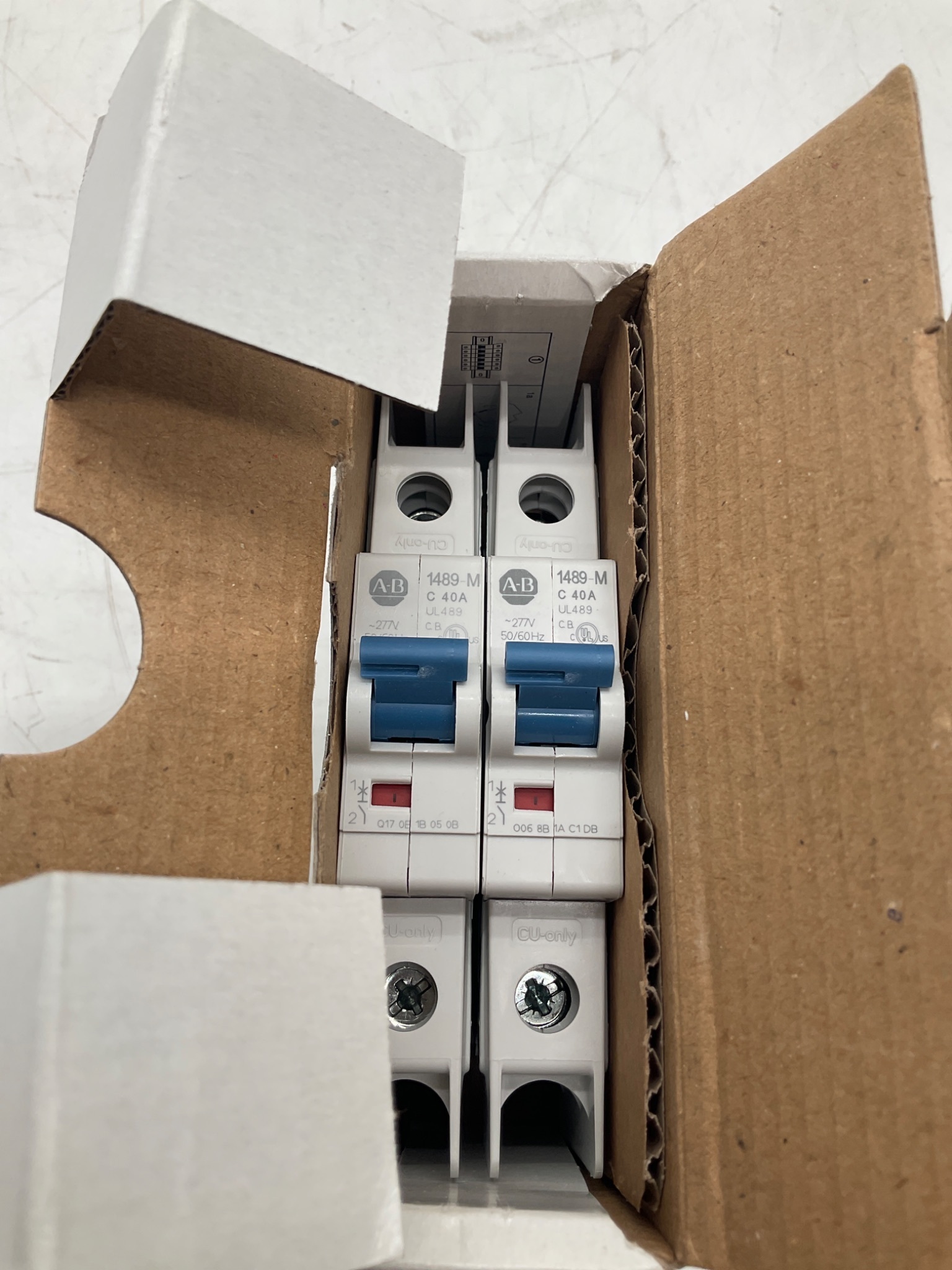 Allen-Bradley 1489-M1C400 Miniature Circuit Breaker 1-Pole 40A (Lot of 2) NEW 3