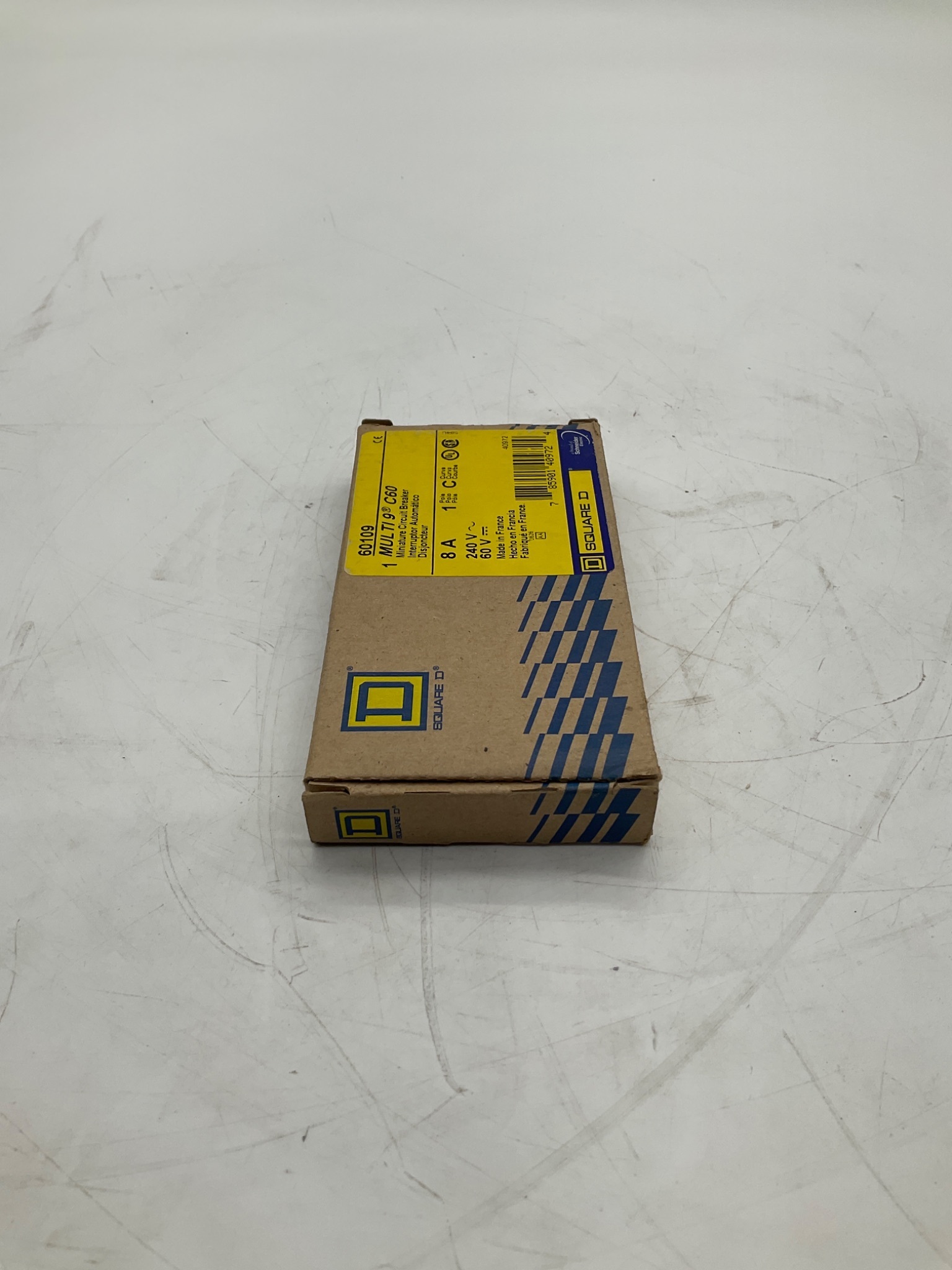 Square D 60109 Multi 9 C60 Miniature Circuit Breaker 1P C8A NEW 0