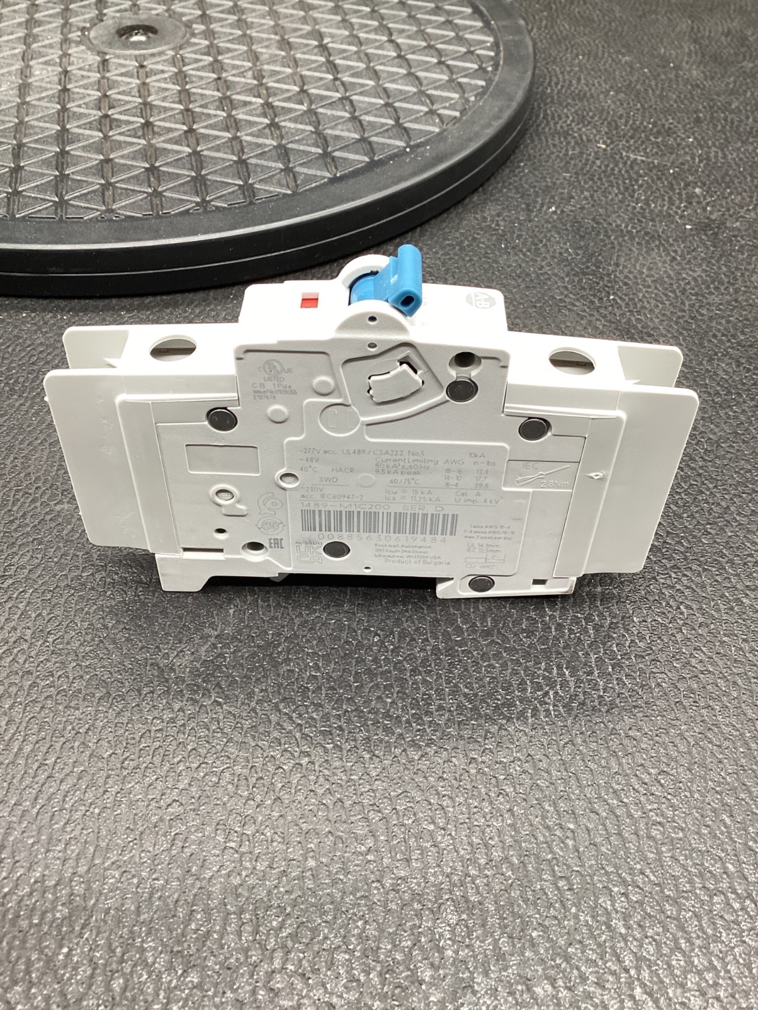 Allen-Bradley 1489-M1C200 Miniature Circuit Breaker 1-Pole 20A NEW 2