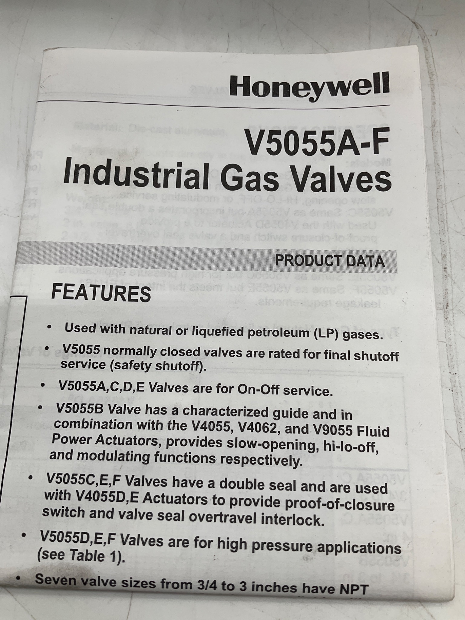 Honeywell V4055D1035 Fluid Power Gas Valve 1/2in 120VAC NEW 7
